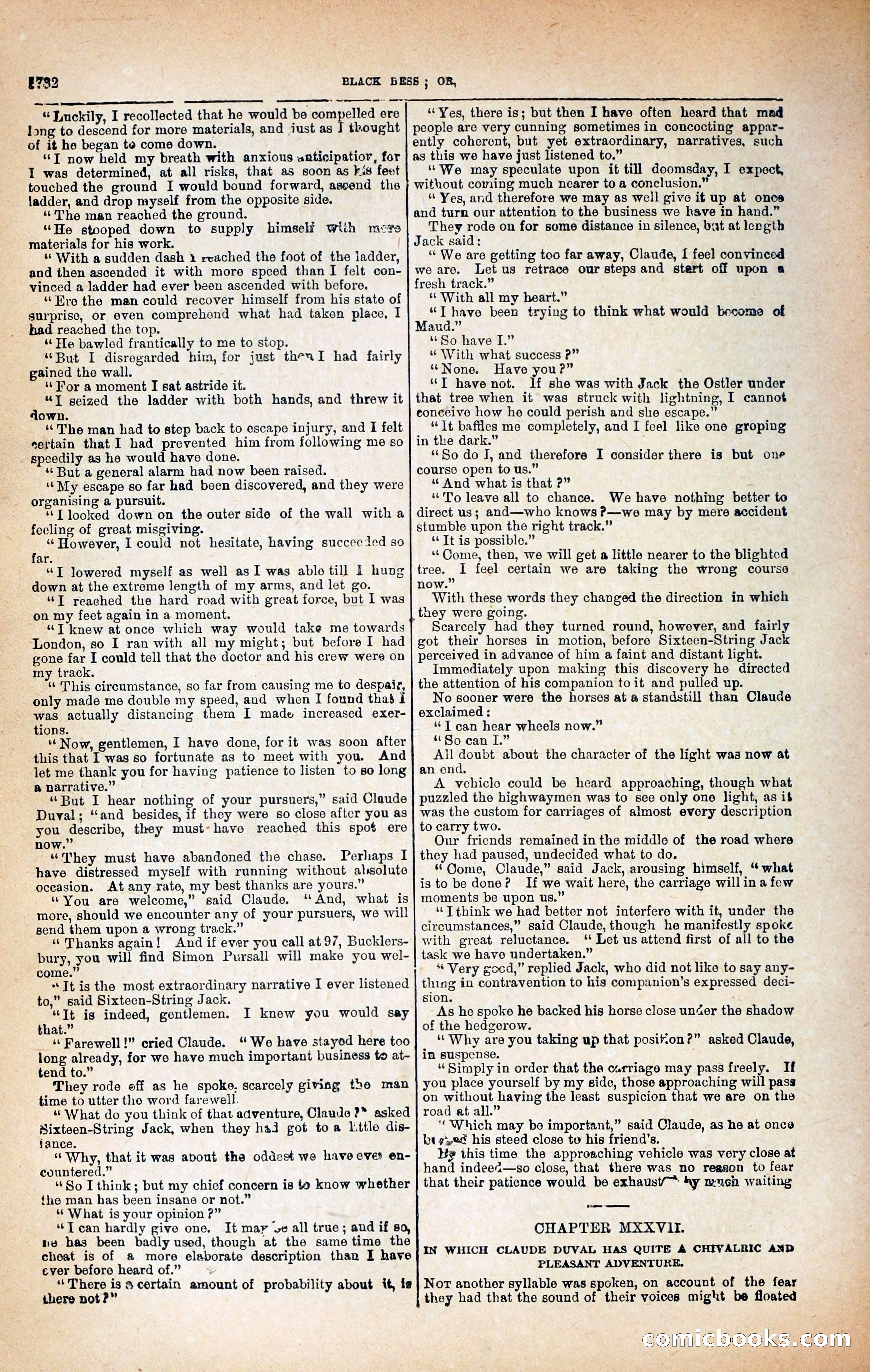 Black Bess; or, the Knight of the Road — page 360: Penny Dreadfuls, 1866