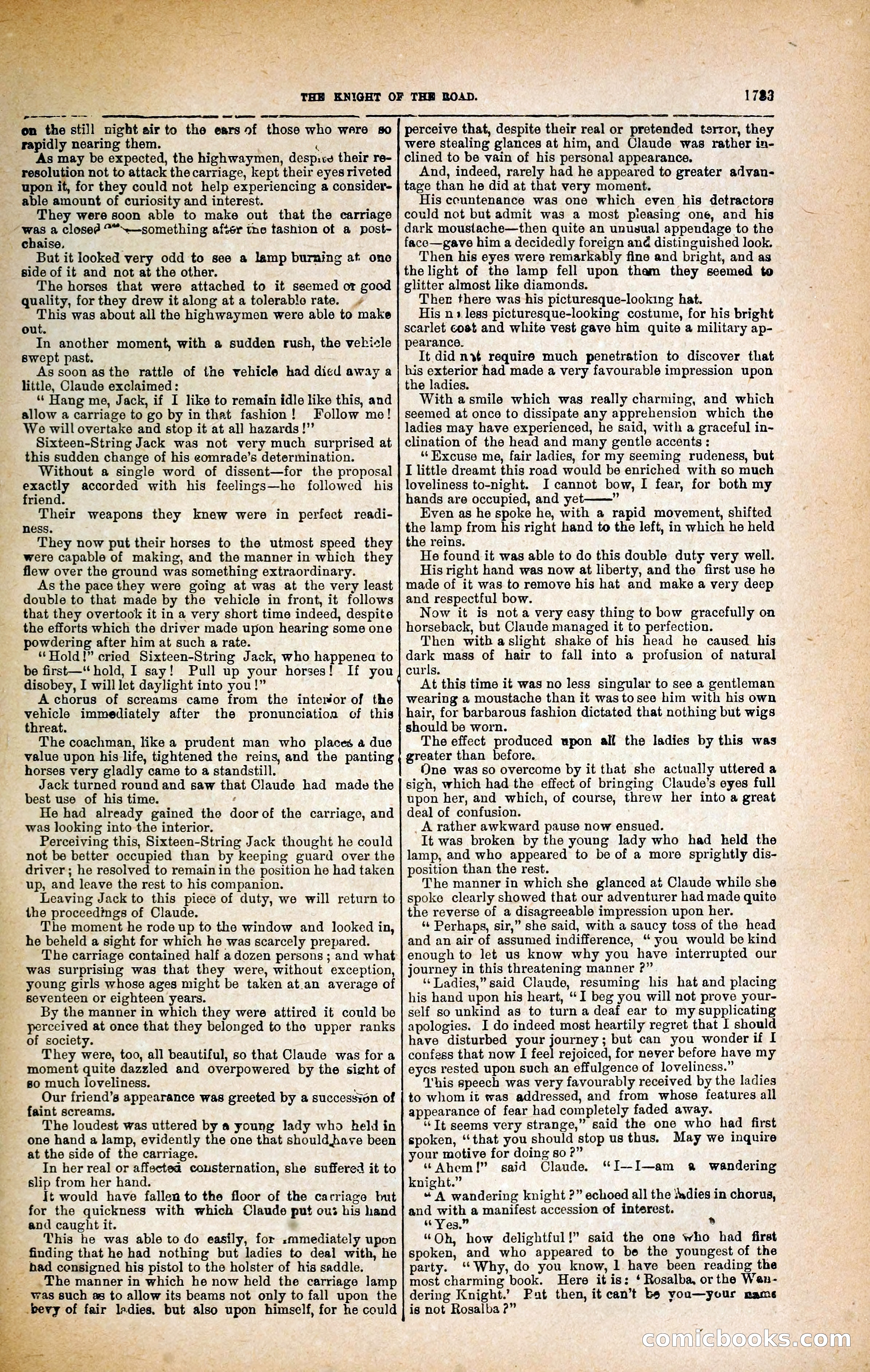 Black Bess; or, the Knight of the Road — page 361: Penny Dreadfuls, 1866