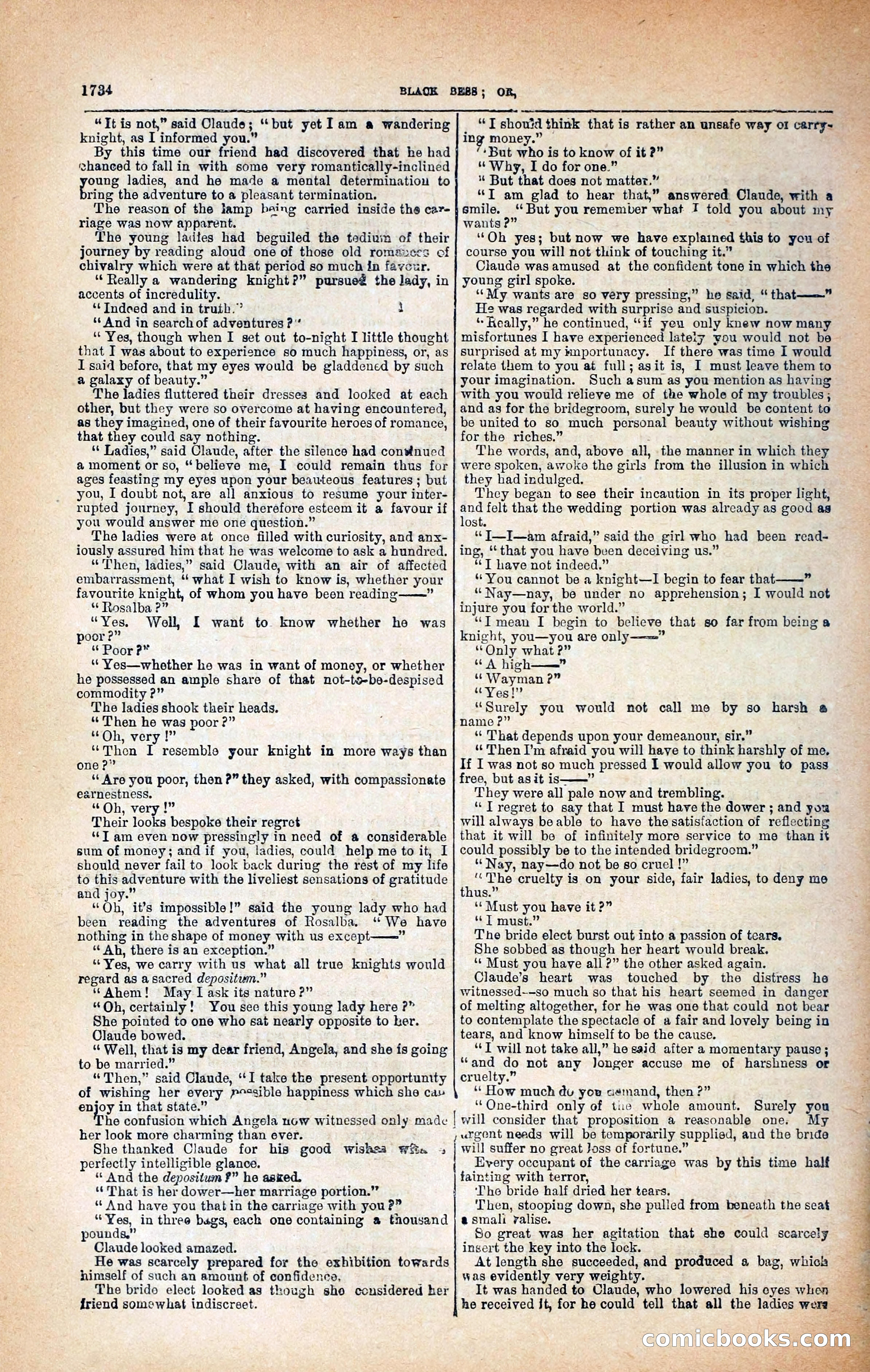 Black Bess; or, the Knight of the Road — page 362: Penny Dreadfuls, 1866