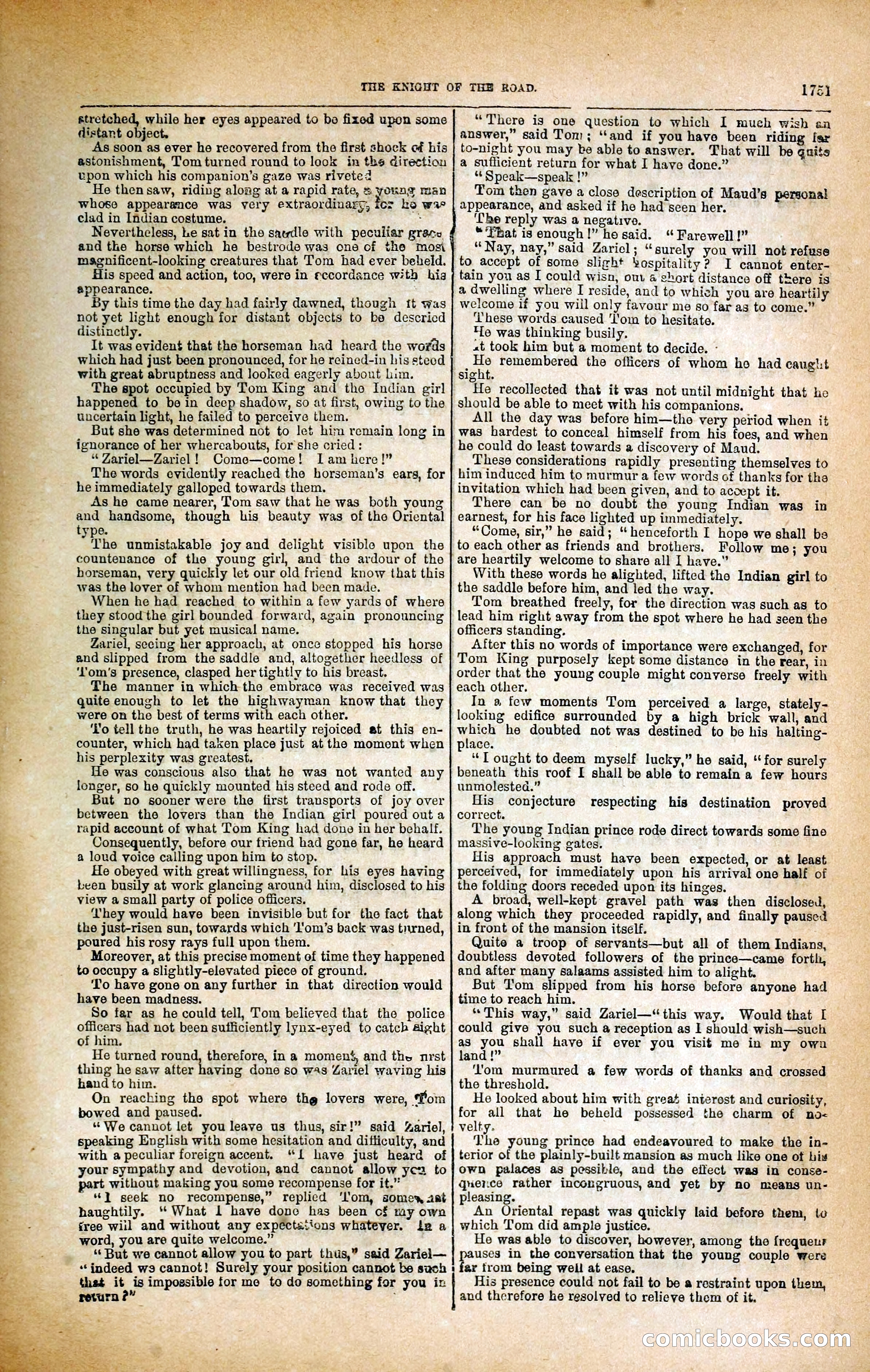 Black Bess; or, the Knight of the Road — page 379: Penny Dreadfuls, 1866