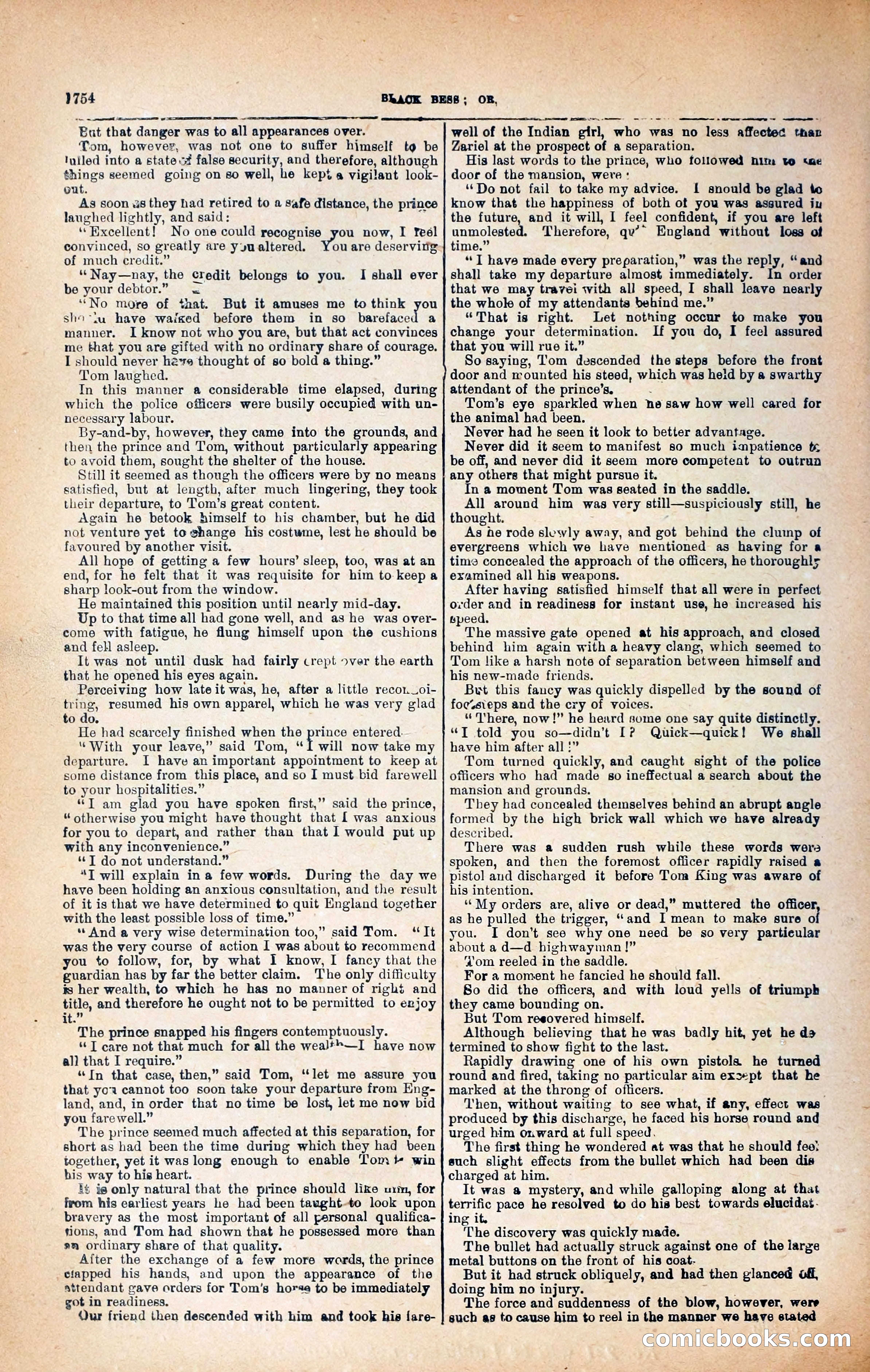 Black Bess; or, the Knight of the Road — page 382: Penny Dreadfuls, 1866