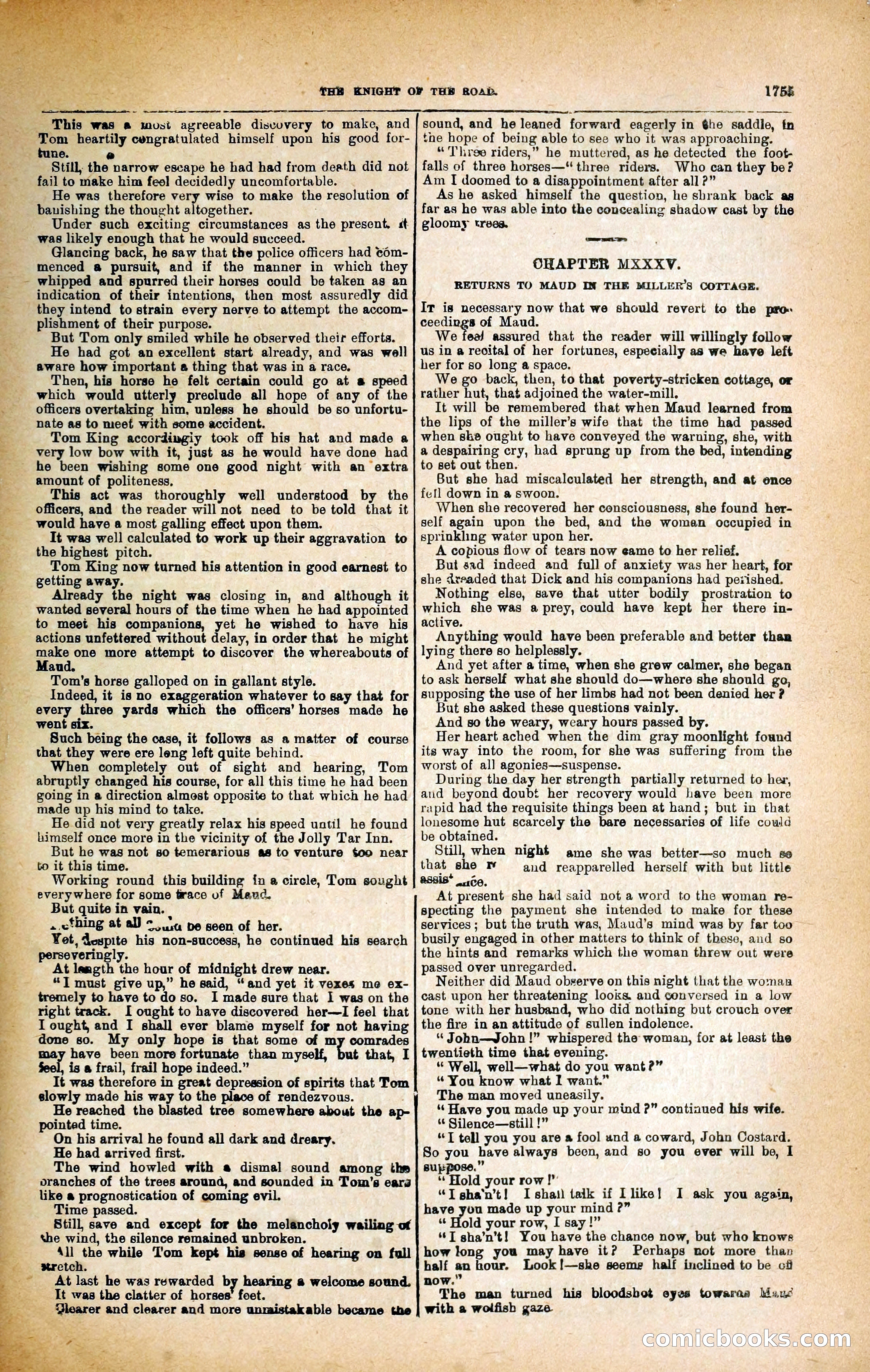 Black Bess; or, the Knight of the Road — page 383: Penny Dreadfuls, 1866