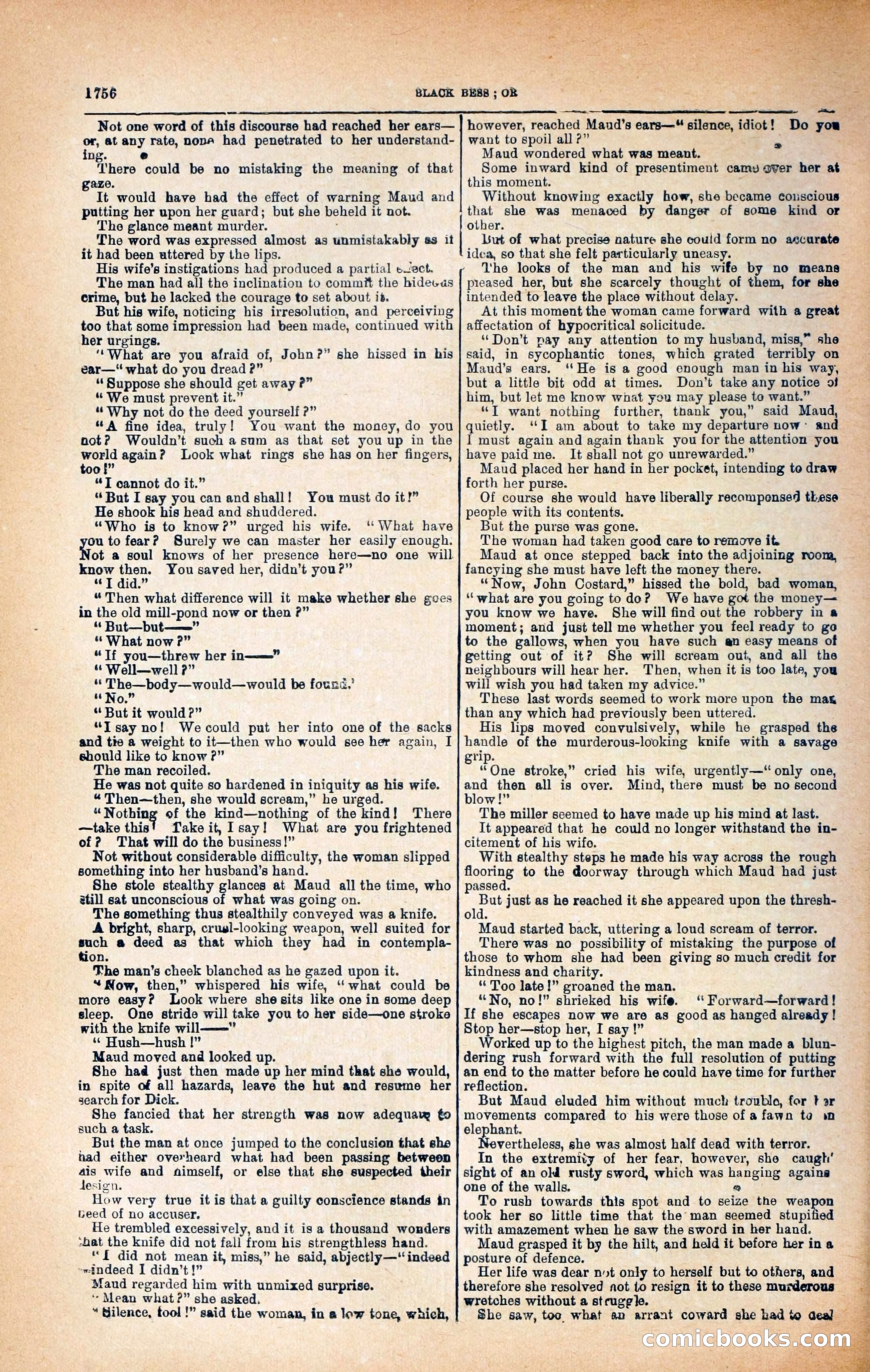 Black Bess; or, the Knight of the Road — page 384: Penny Dreadfuls, 1866