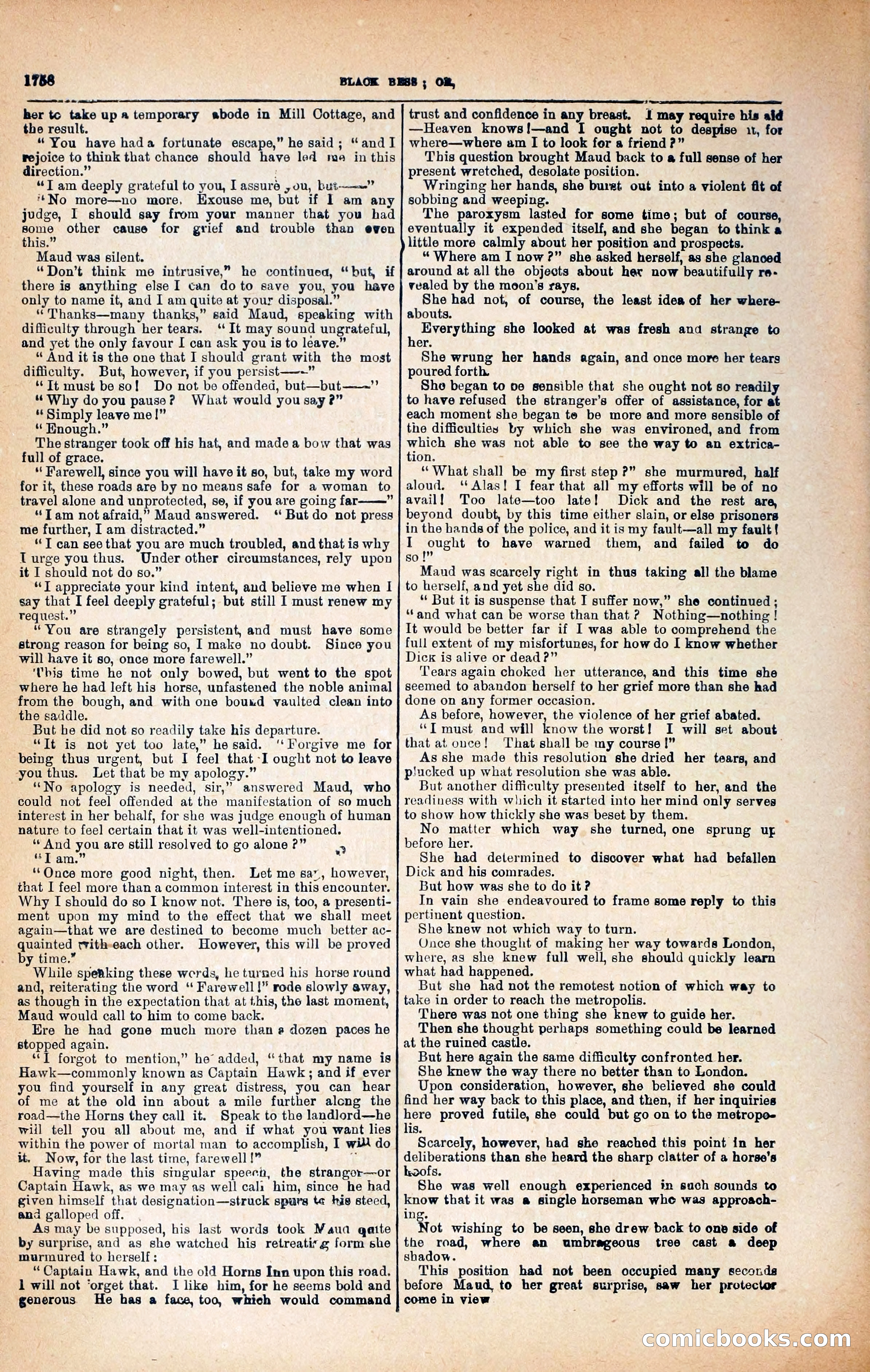 Black Bess; or, the Knight of the Road — page 386: Penny Dreadfuls, 1866