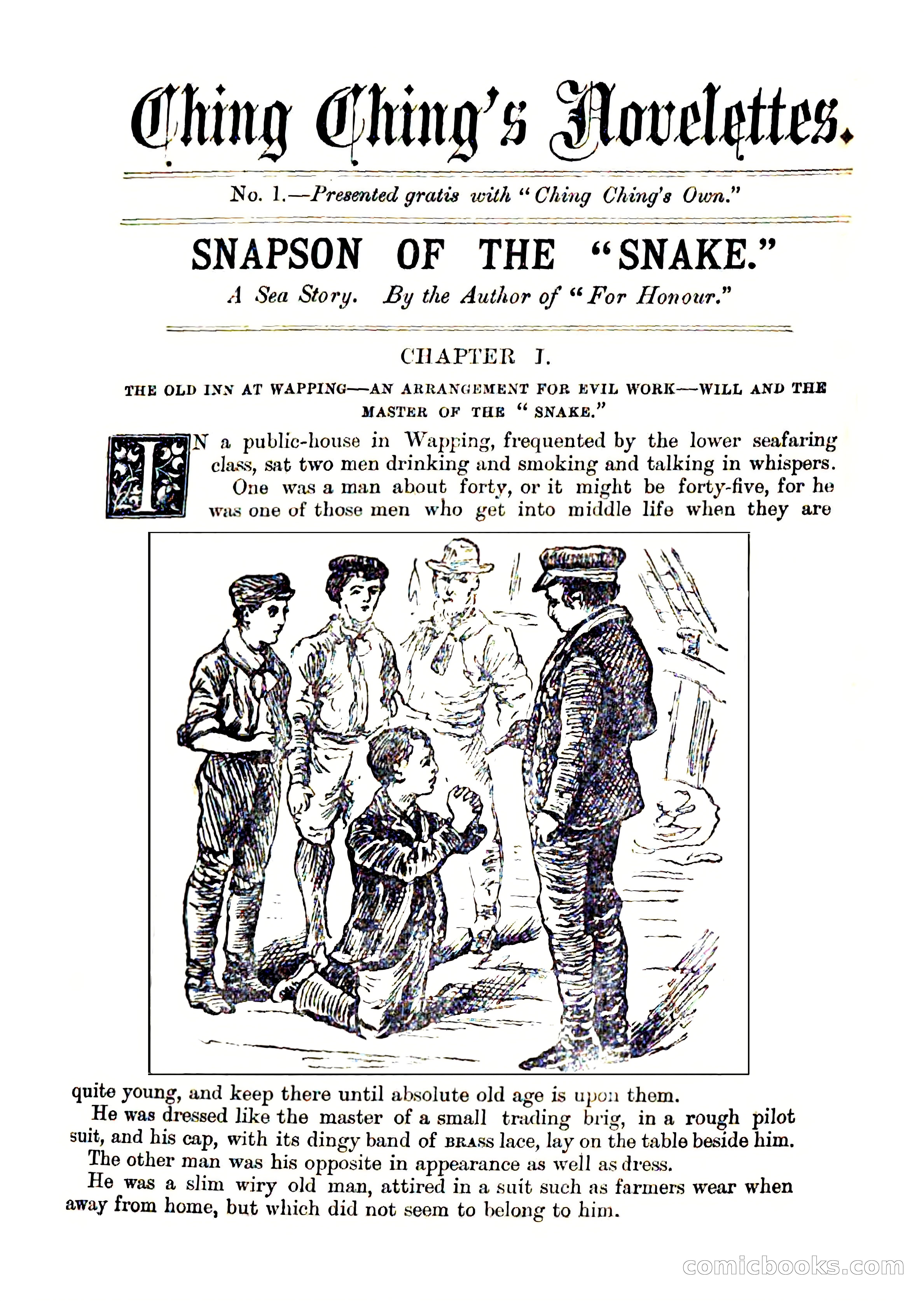 Ching Ching's Novelettes No. 1: Snapson of the 'Snake' — page 1 of 16