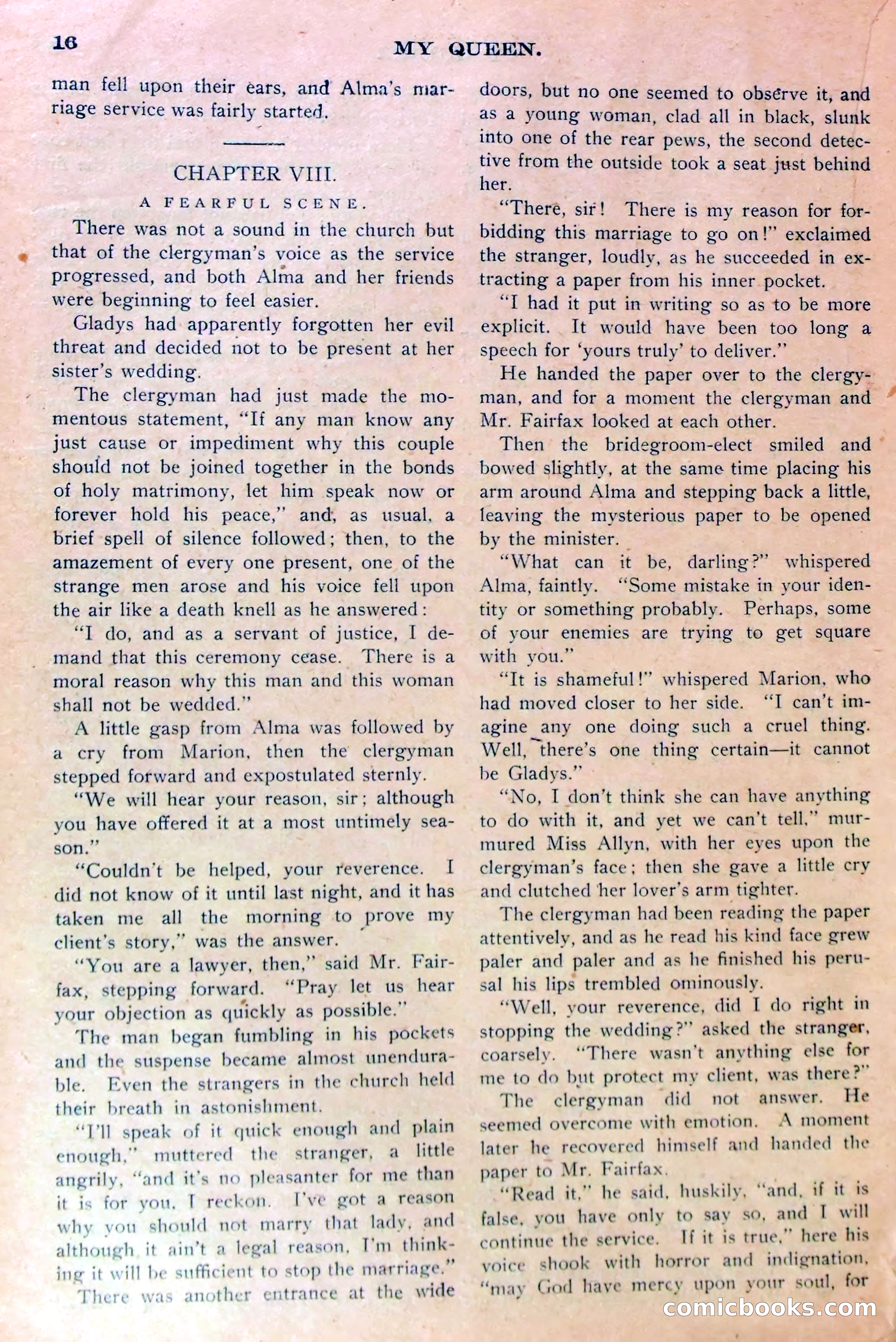An Interrupted Wedding, or Marion Marlowe as Maid of Honor — page 19 of 38