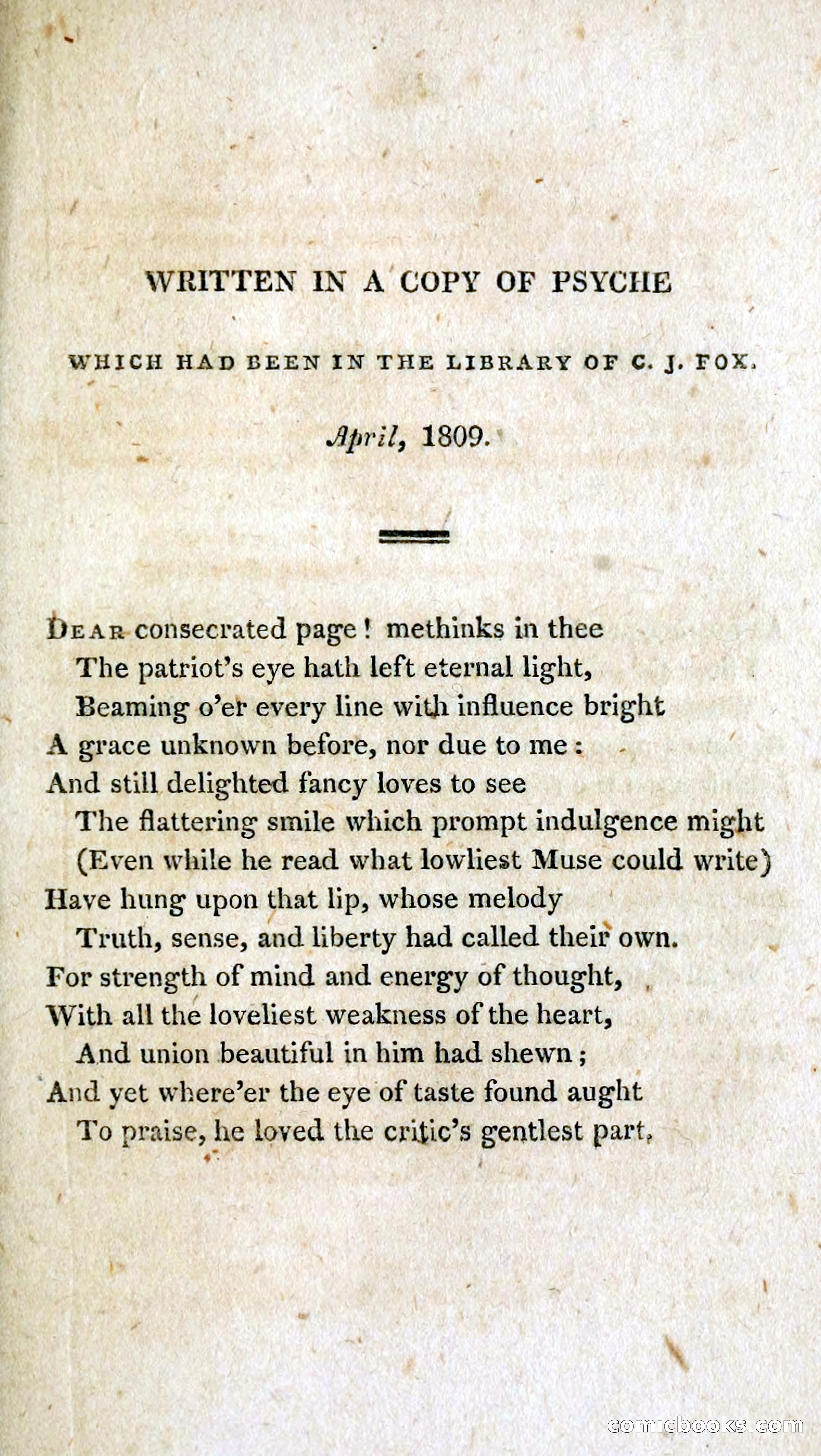 Psyche, and other poems — page 169: Penny Dreadfuls, 1812