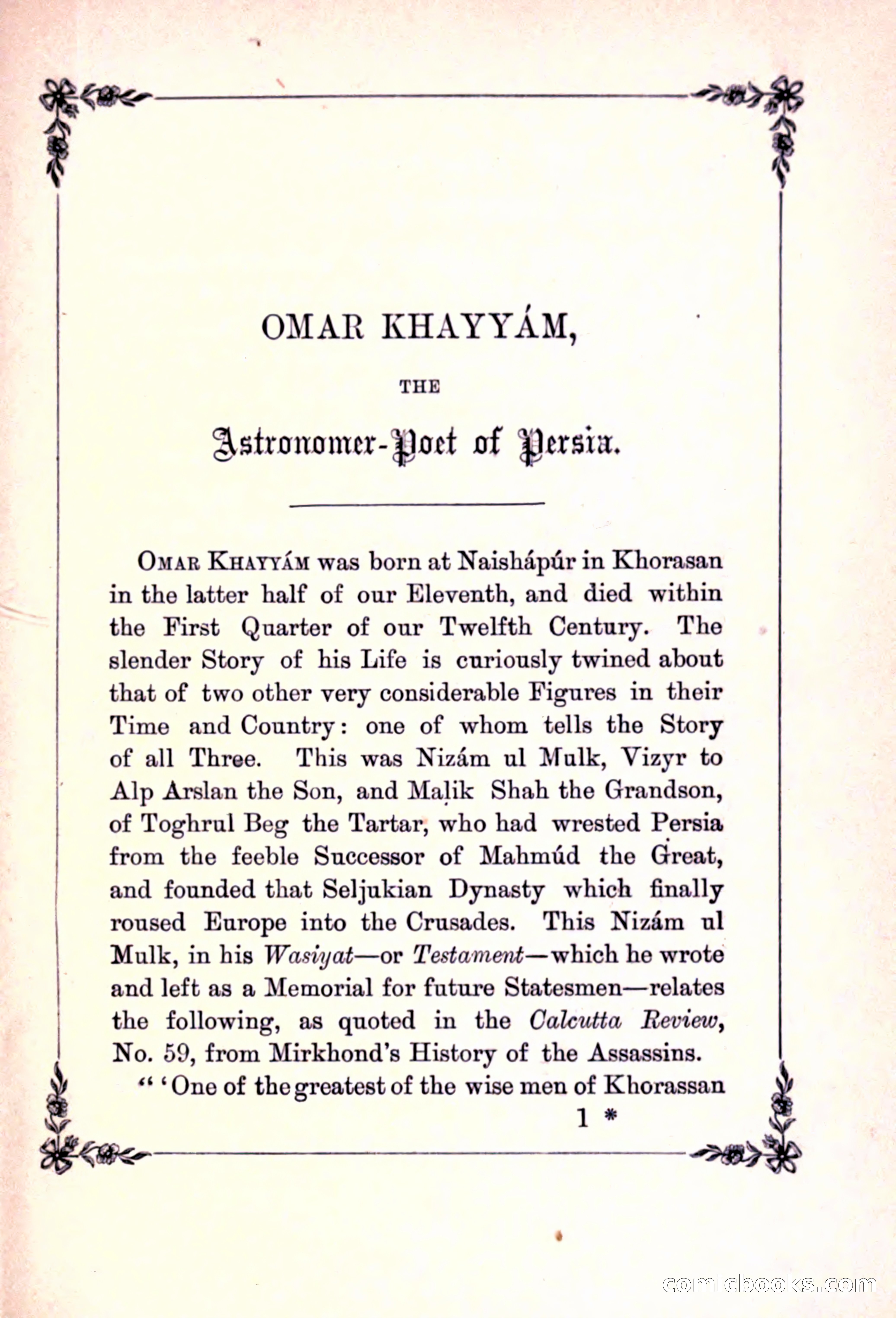 Rubaiyat of Omar Khayyam, and the Salaman and Absal of Jami — page 13 of 142