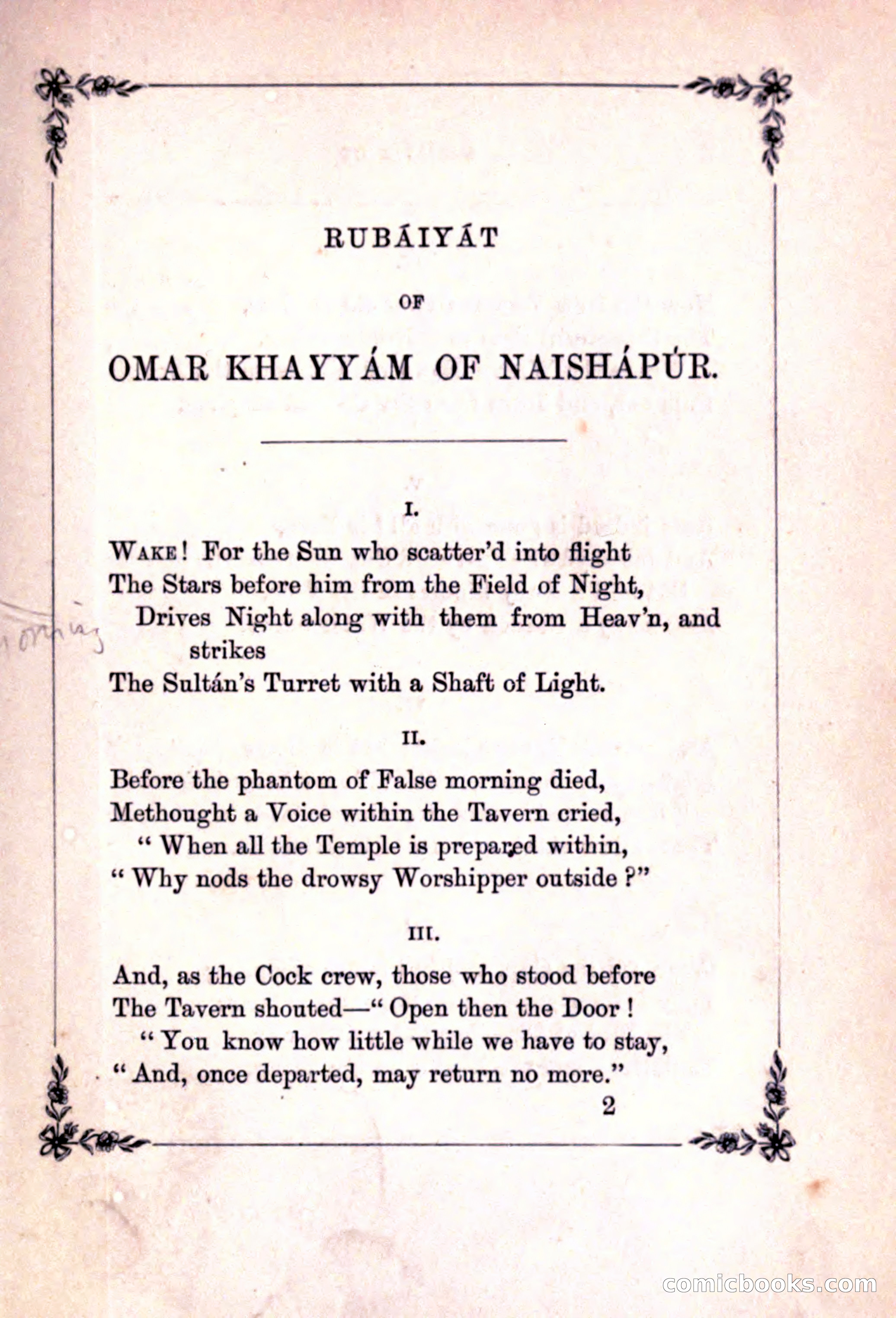 Rubaiyat of Omar Khayyam, and the Salaman and Absal of Jami — page 27 of 142
