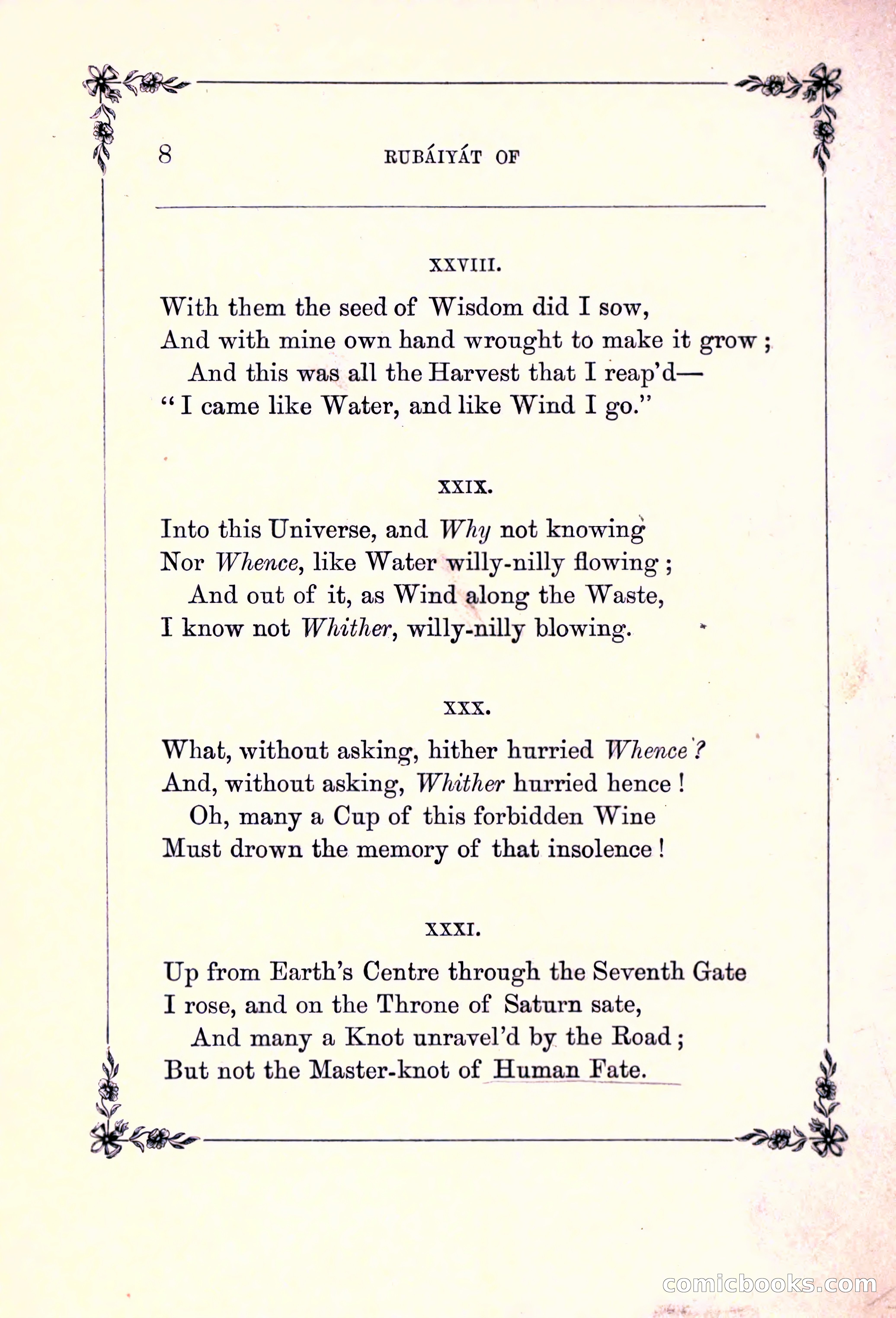 Rubaiyat of Omar Khayyam, and the Salaman and Absal of Jami — page 34 of 142