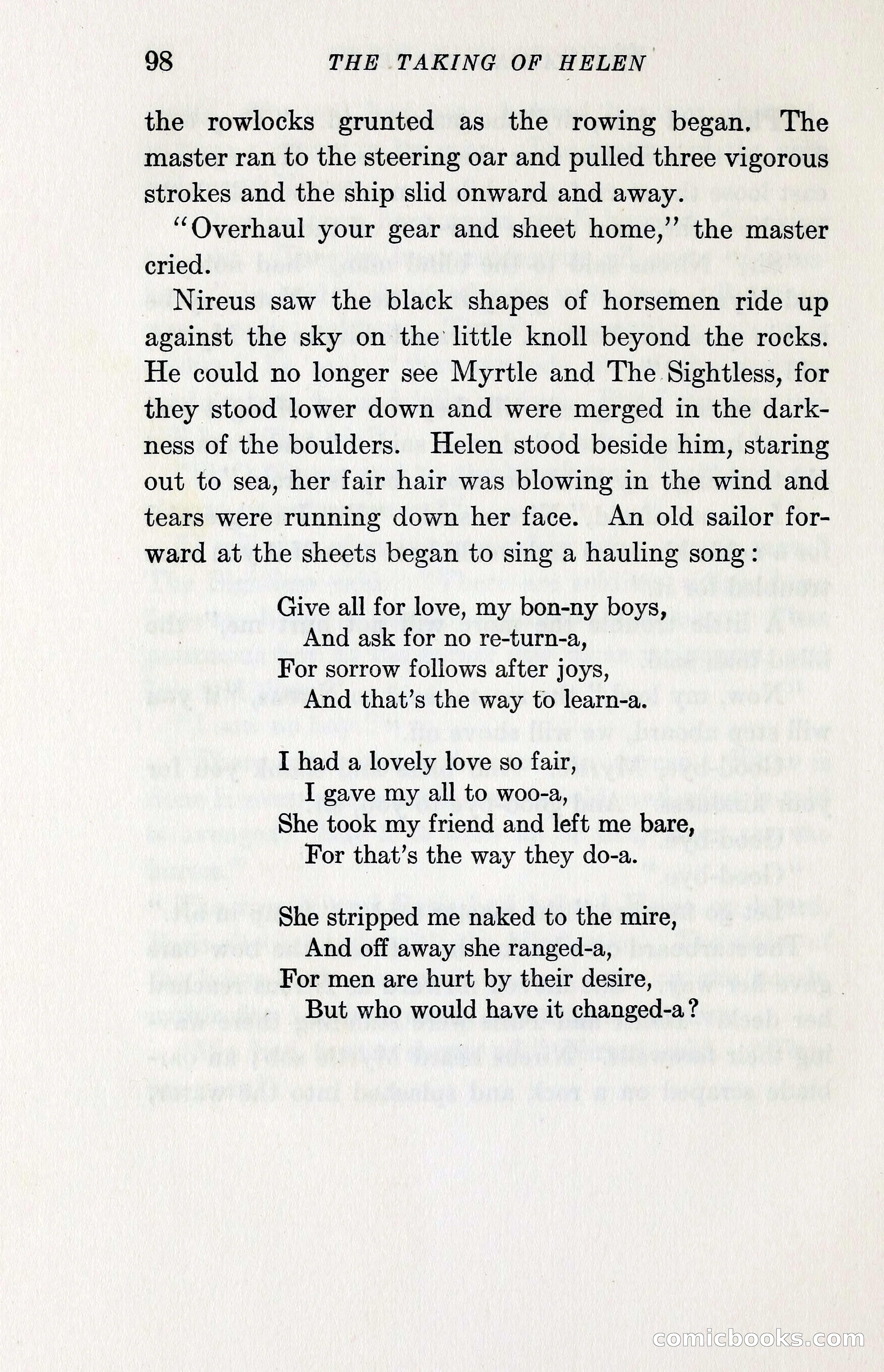 The Taking of Helen by John Masefield — page 110 of 116