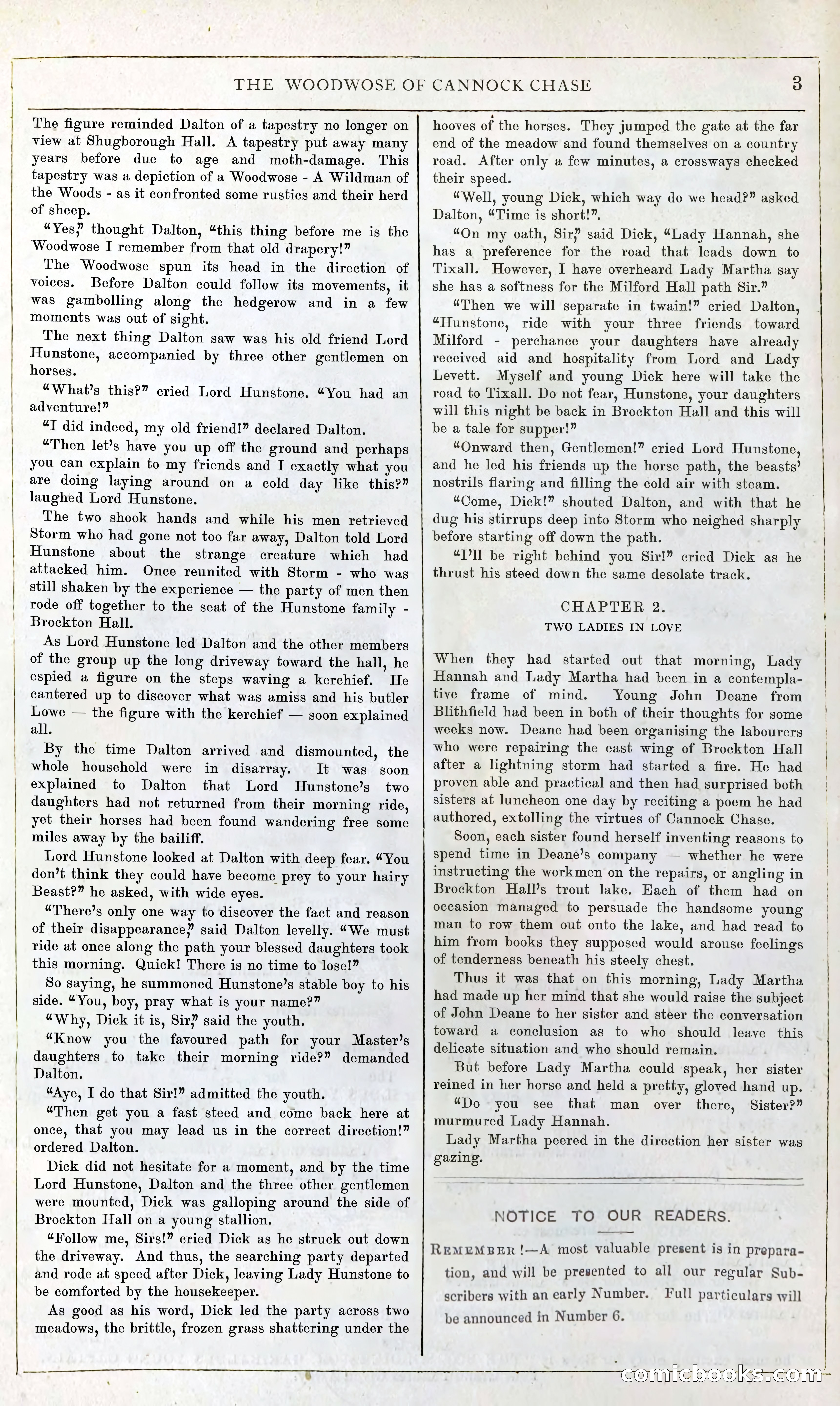 The Woodwose of Cannock Chase — page 7: Penny Dreadfuls, 1867