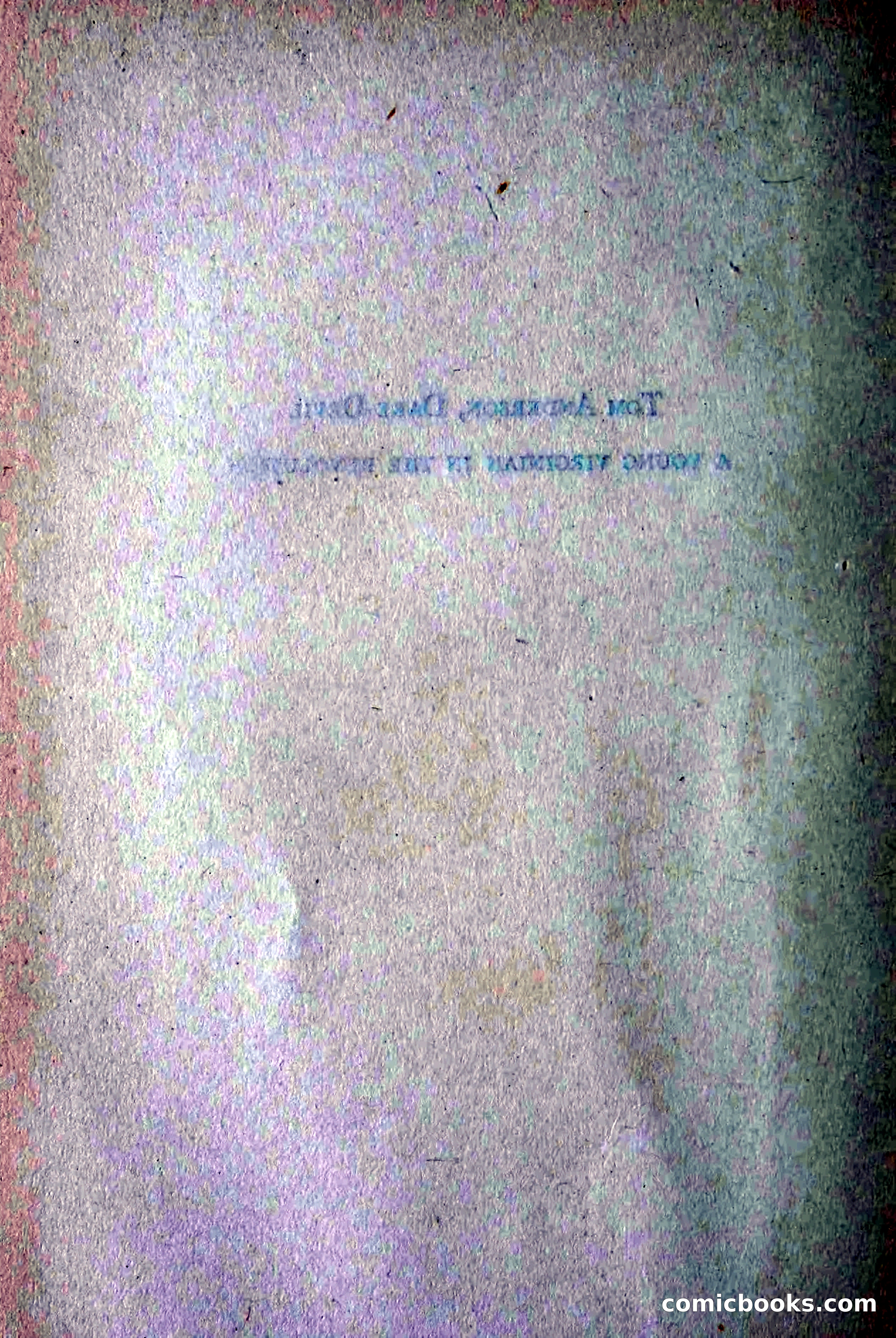Tom Anderson, Dare-Devil: A Young Virginian in the Revolution — page 6: Penny Dreadfuls, 1916
