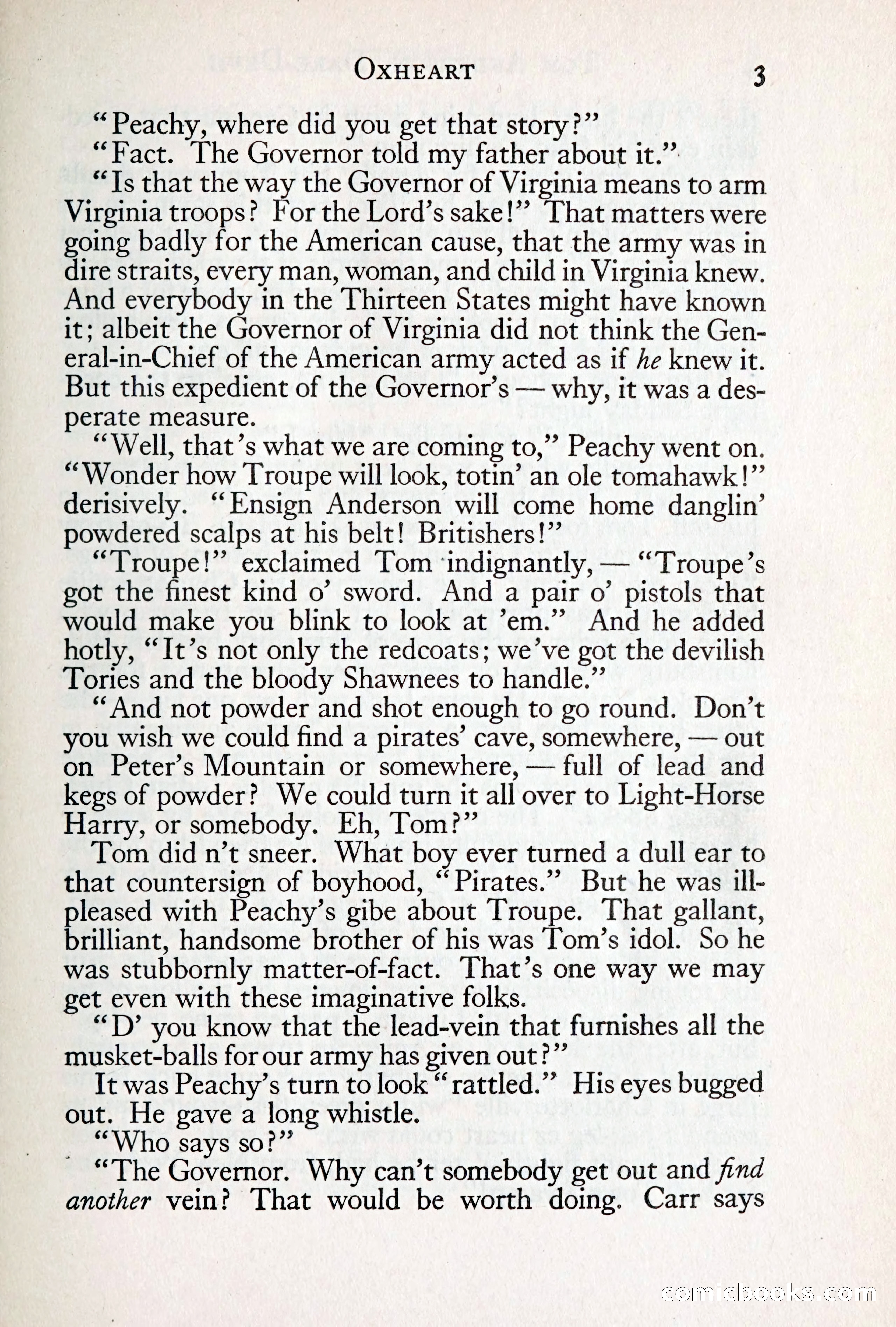 Tom Anderson, Dare-Devil: A Young Virginian in the Revolution — page 19: Penny Dreadfuls, 1916
