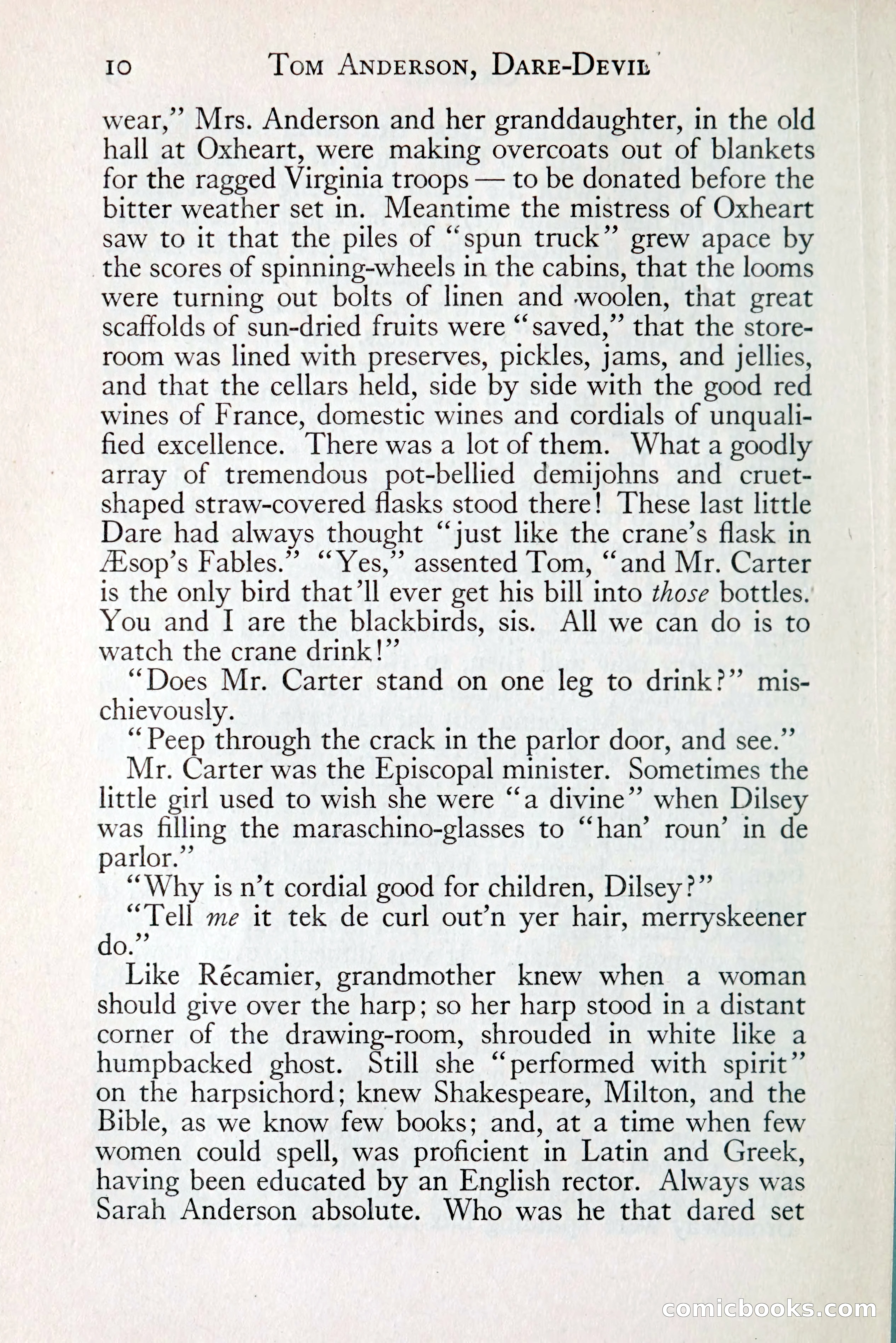 Tom Anderson, Dare-Devil: A Young Virginian in the Revolution — page 26: Penny Dreadfuls, 1916