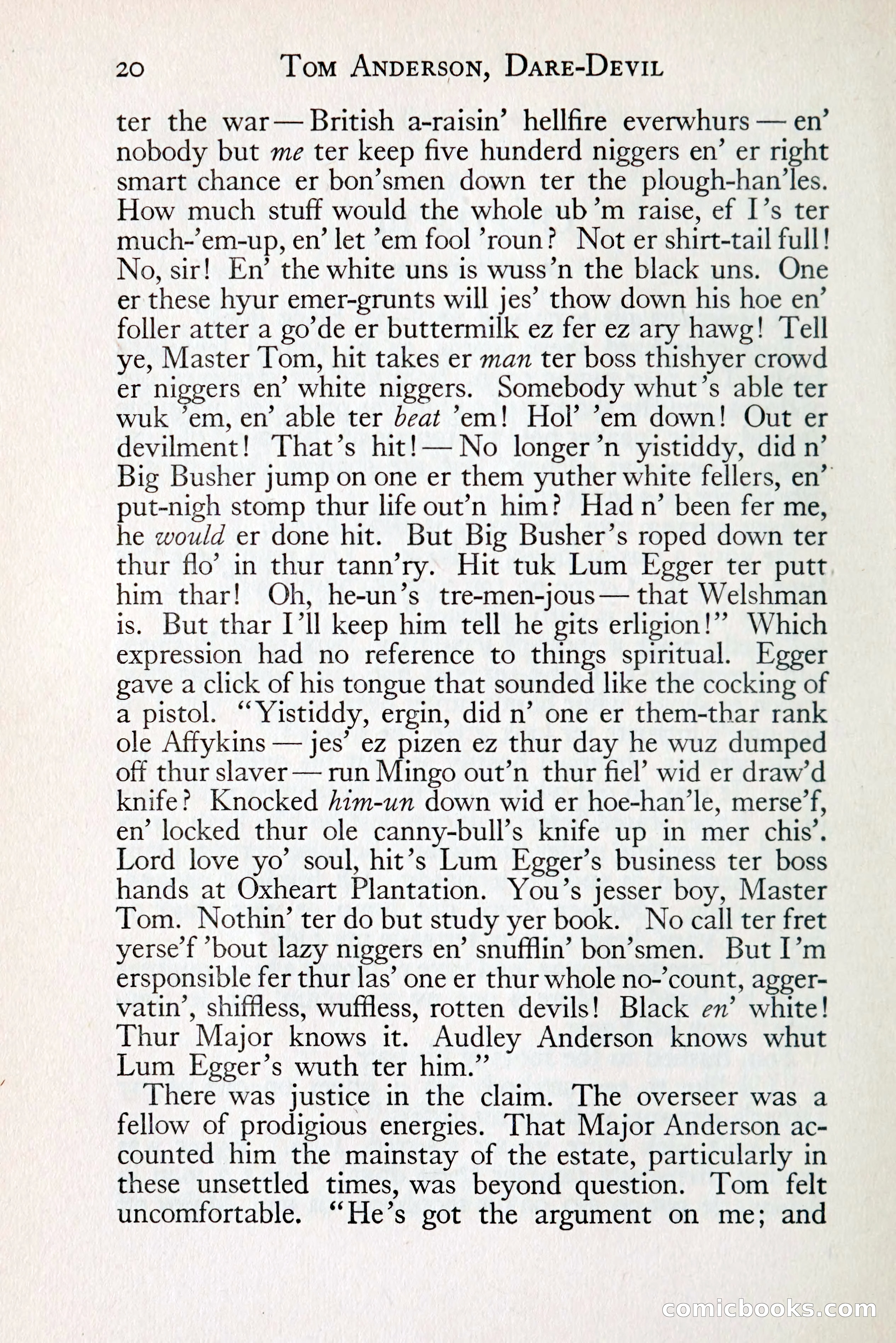 Tom Anderson, Dare-Devil: A Young Virginian in the Revolution — page 36: Penny Dreadfuls, 1916