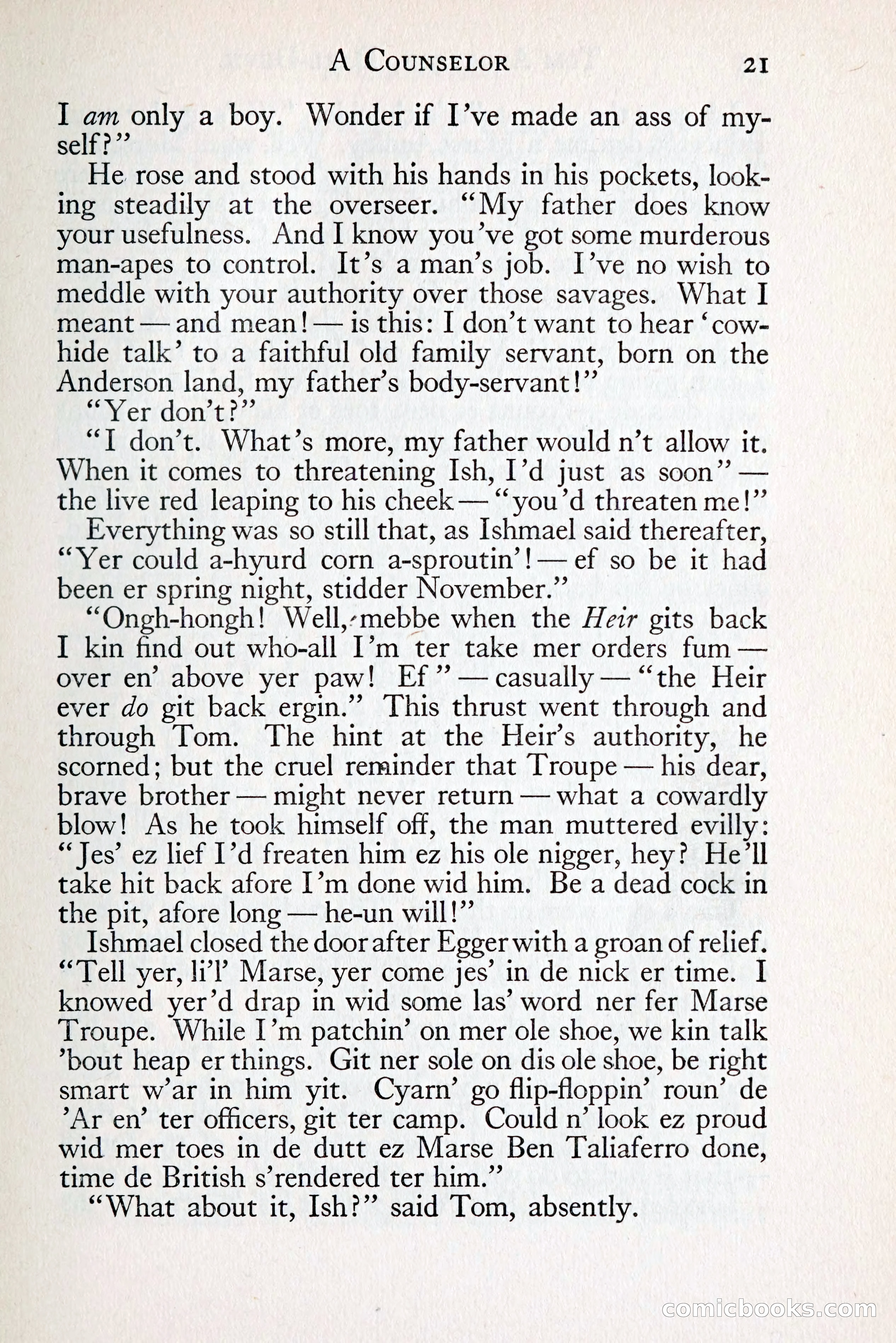 Tom Anderson, Dare-Devil: A Young Virginian in the Revolution — page 37: Penny Dreadfuls, 1916
