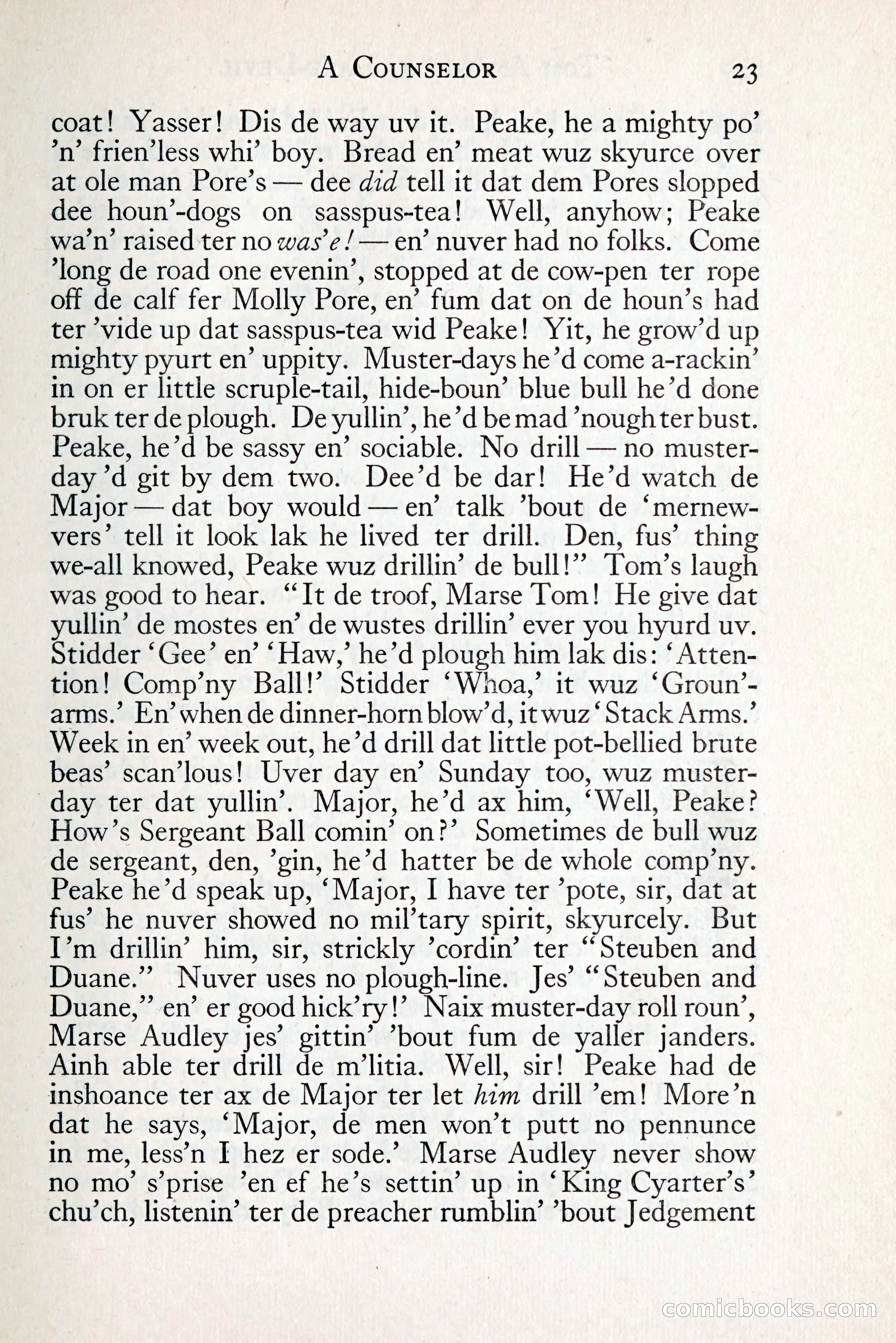 Tom Anderson, Dare-Devil: A Young Virginian in the Revolution — page 39: Penny Dreadfuls, 1916