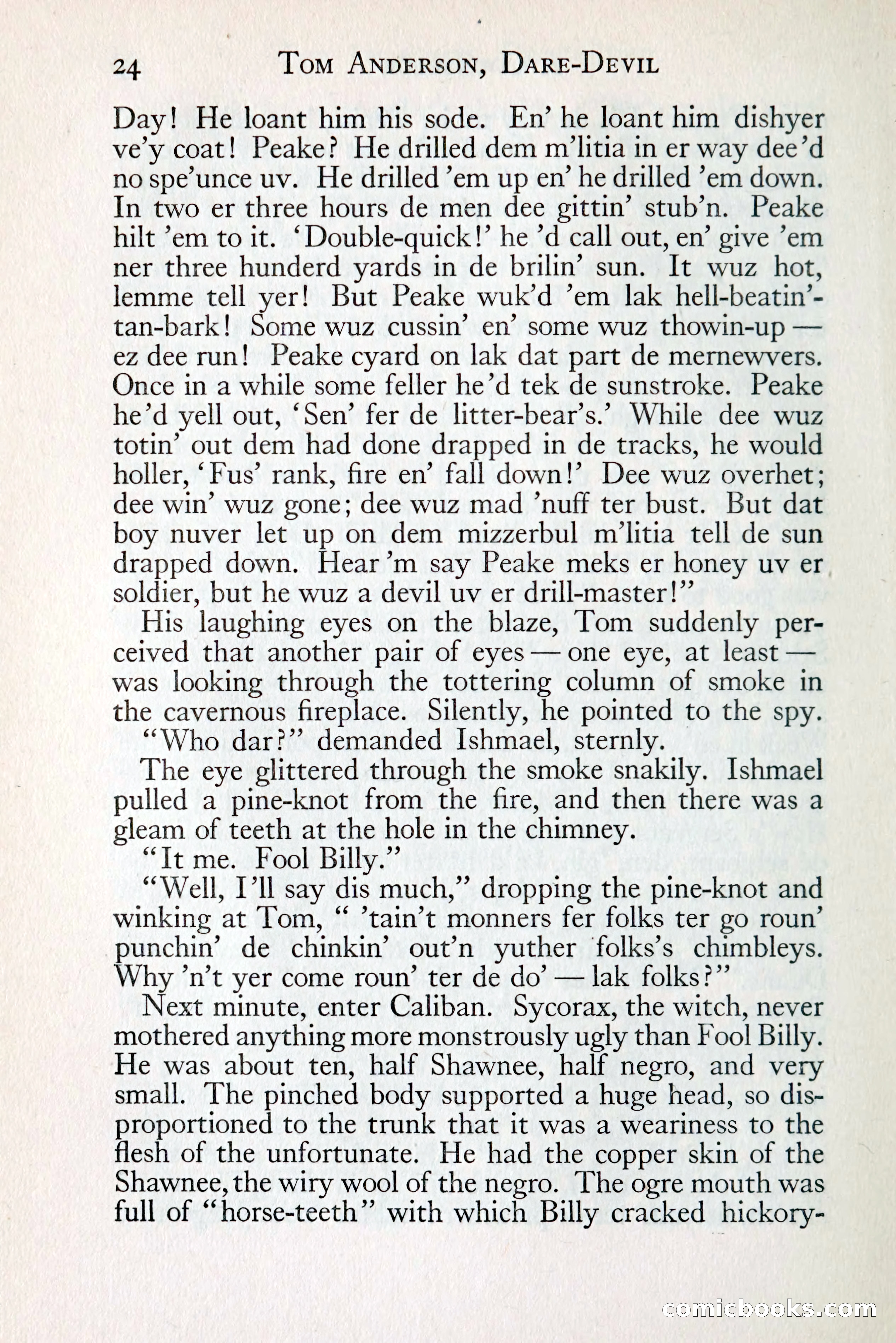 Tom Anderson, Dare-Devil: A Young Virginian in the Revolution — page 40: Penny Dreadfuls, 1916