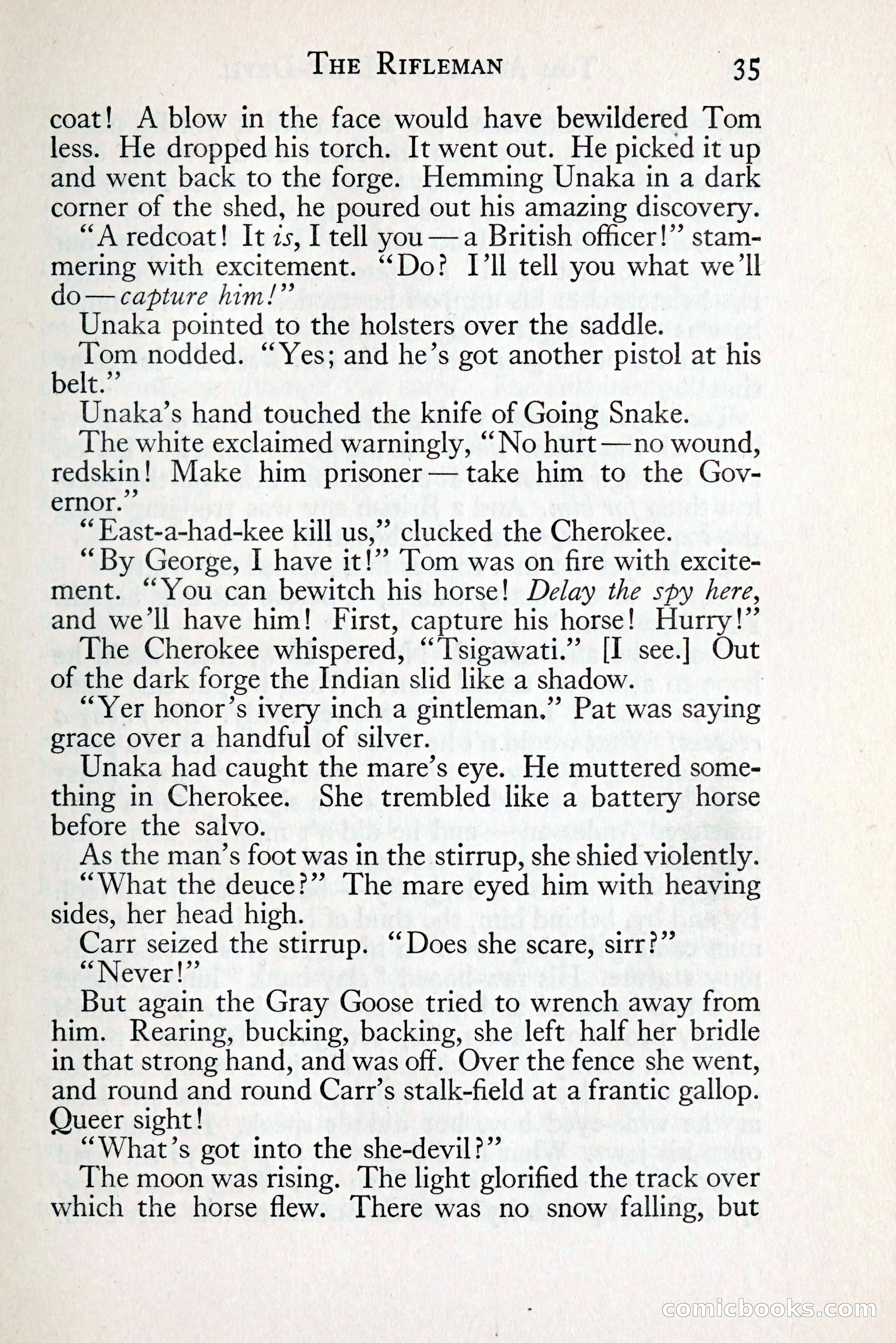 Tom Anderson, Dare-Devil: A Young Virginian in the Revolution — page 51: Penny Dreadfuls, 1916
