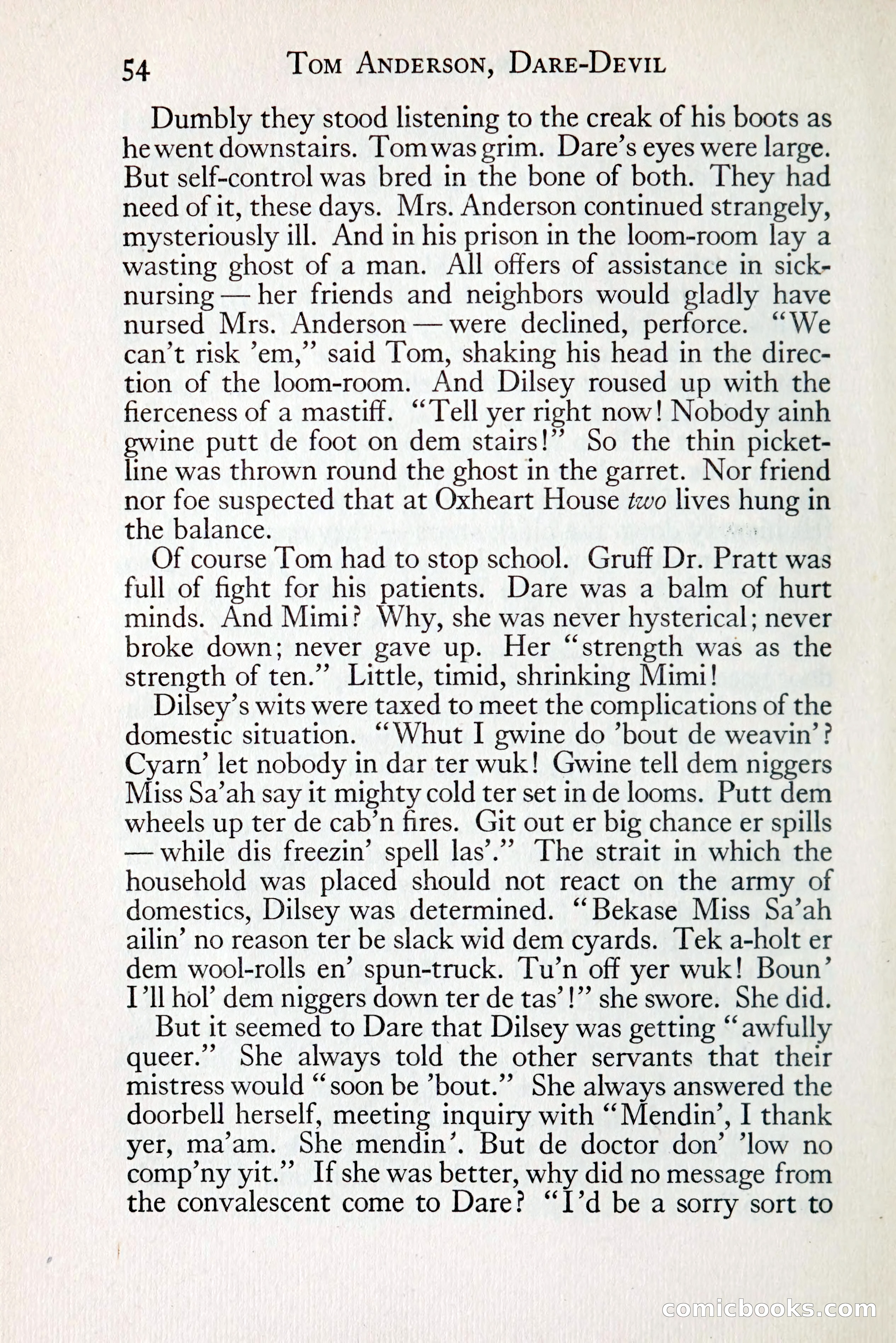 Tom Anderson, Dare-Devil: A Young Virginian in the Revolution — page 70: Penny Dreadfuls, 1916