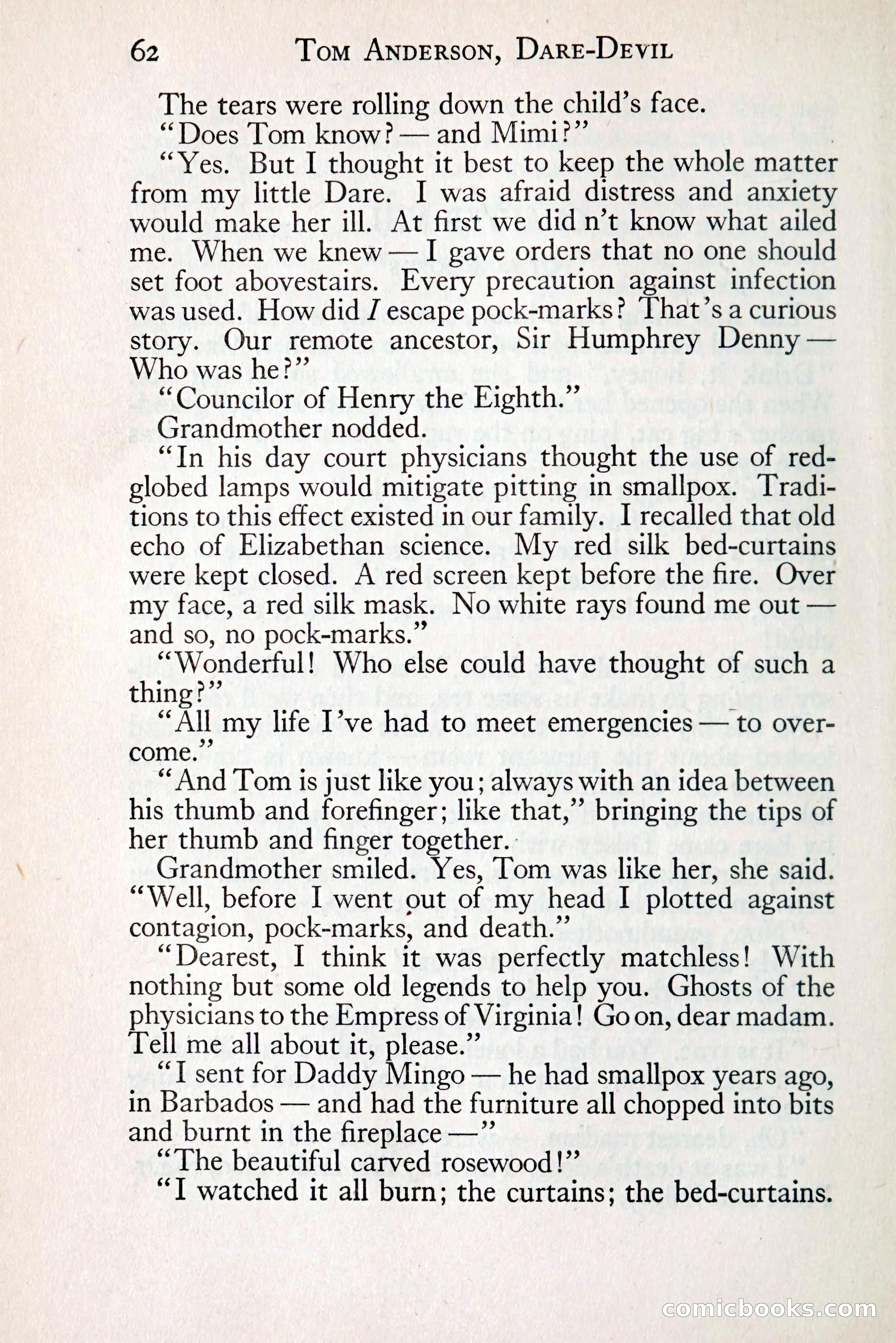 Tom Anderson, Dare-Devil: A Young Virginian in the Revolution — page 78: Penny Dreadfuls, 1916