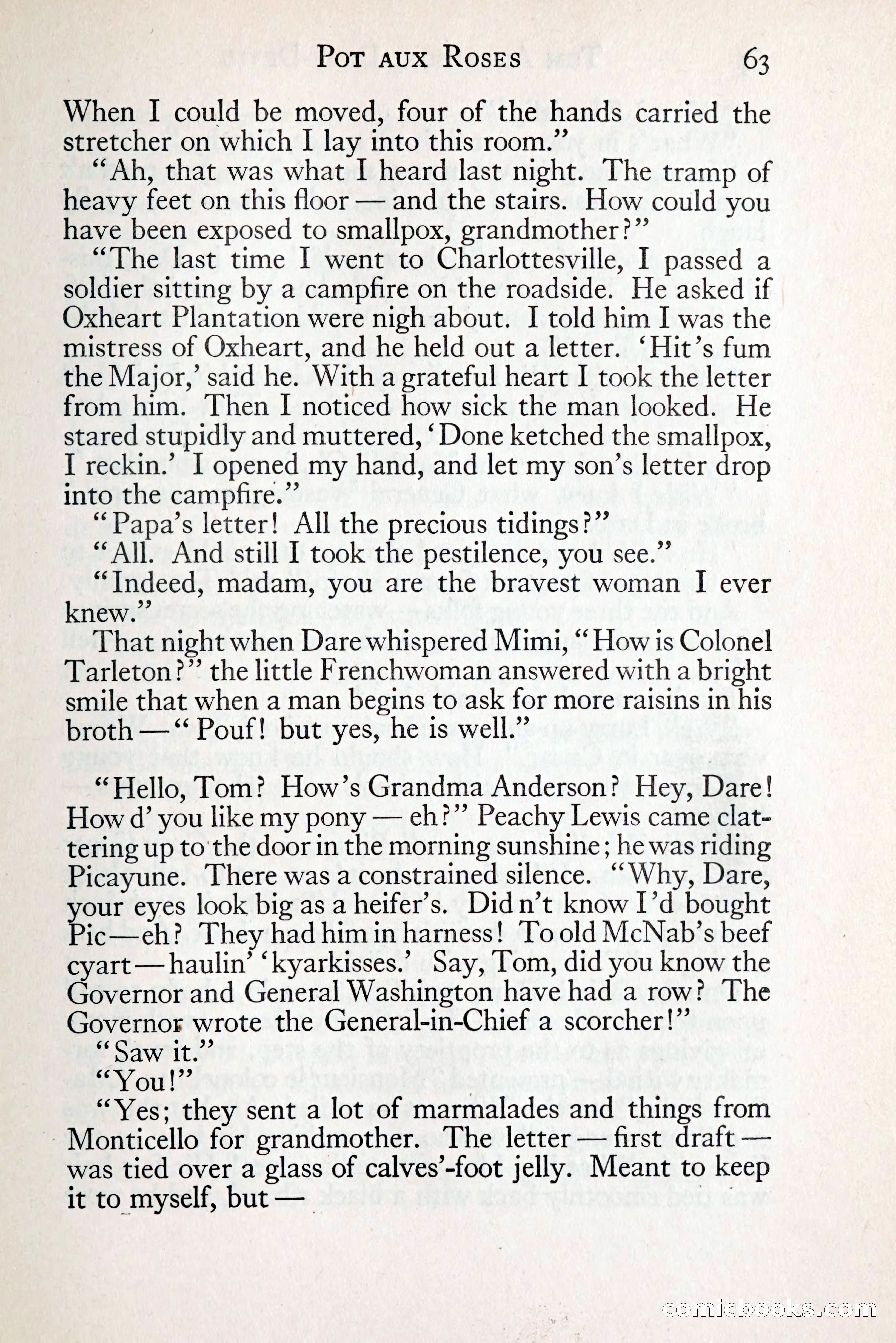 Tom Anderson, Dare-Devil: A Young Virginian in the Revolution — page 79: Penny Dreadfuls, 1916