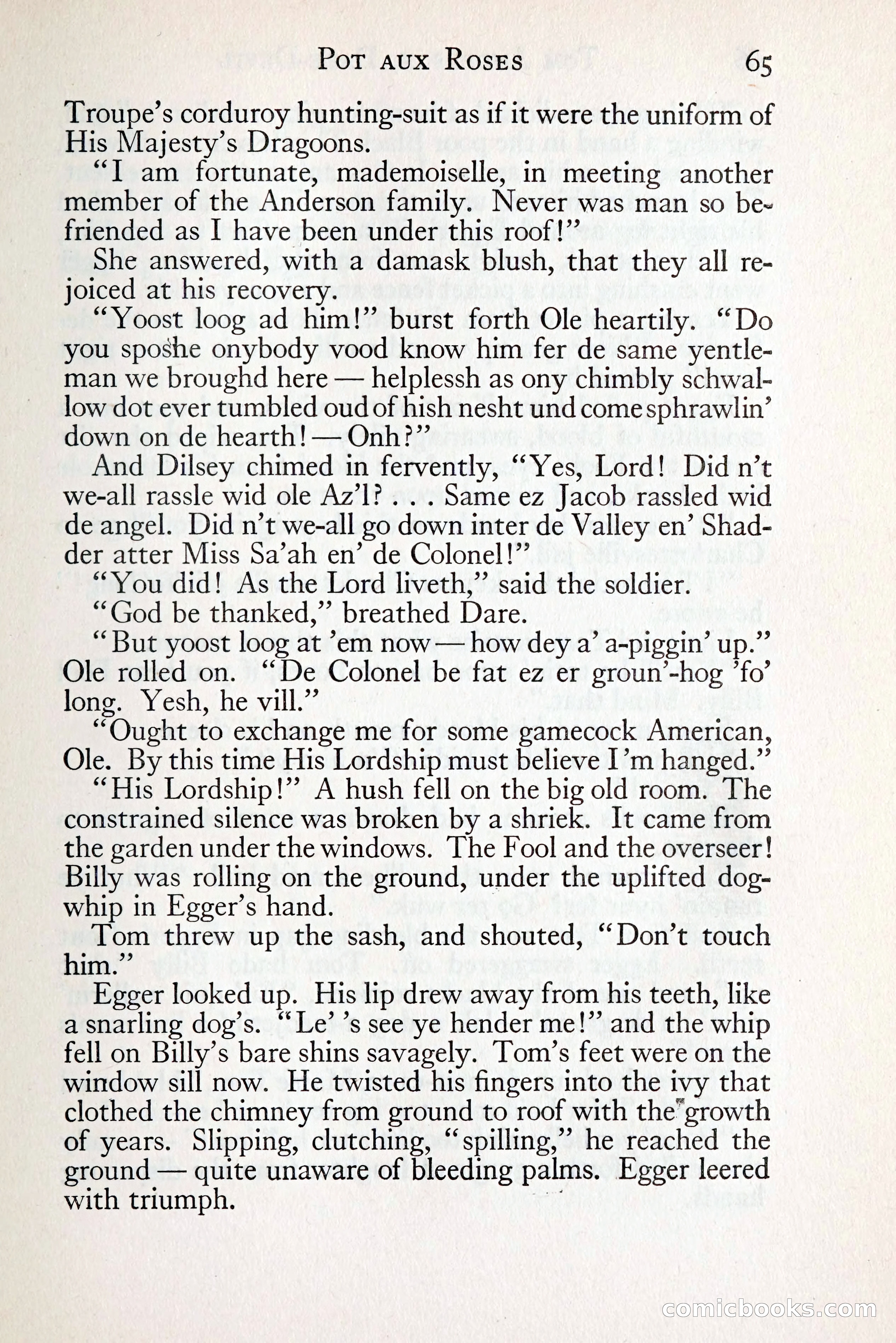 Tom Anderson, Dare-Devil: A Young Virginian in the Revolution — page 81: Penny Dreadfuls, 1916