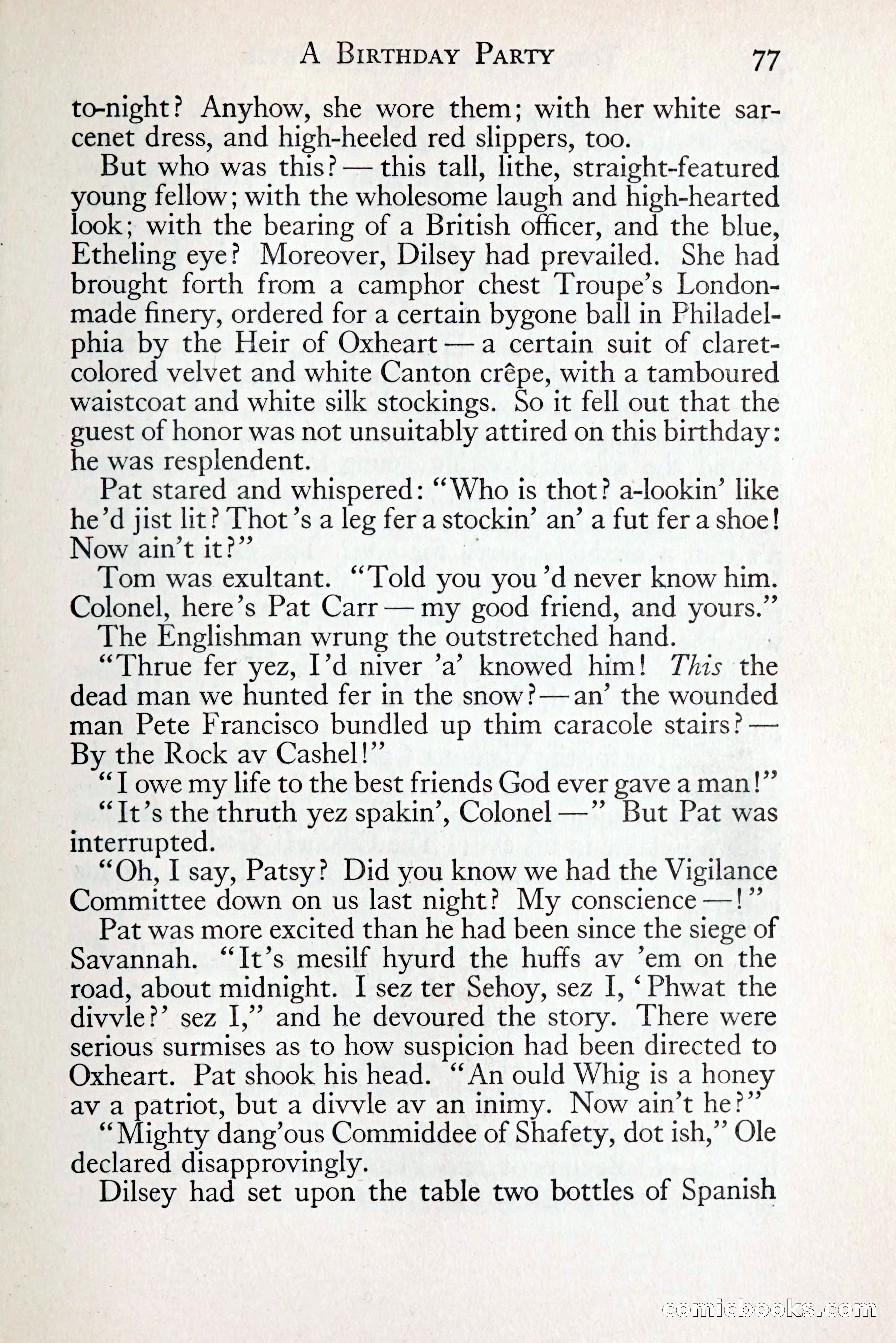 Tom Anderson, Dare-Devil: A Young Virginian in the Revolution — page 93: Penny Dreadfuls, 1916