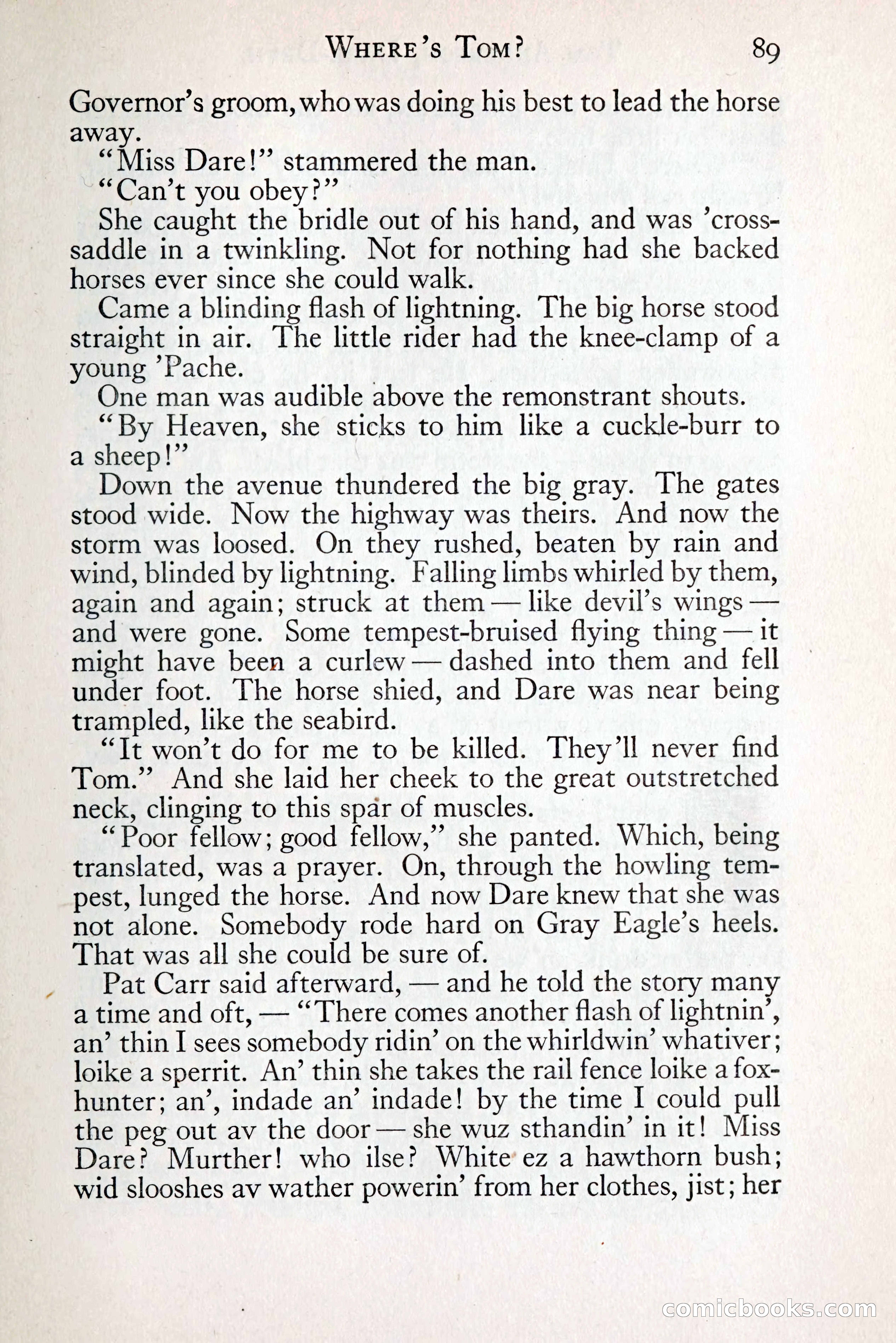 Tom Anderson, Dare-Devil: A Young Virginian in the Revolution — page 105: Penny Dreadfuls, 1916