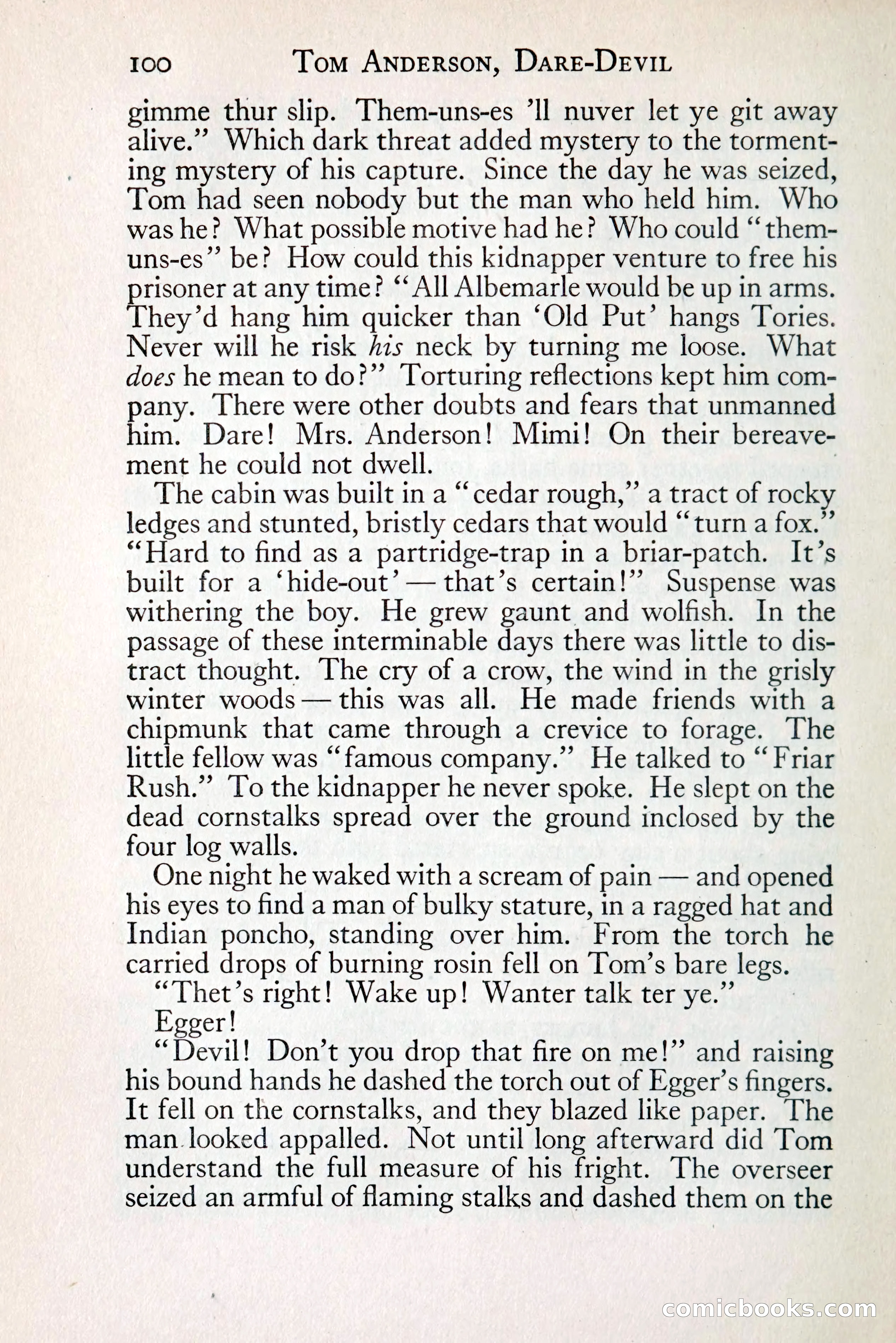 Tom Anderson, Dare-Devil: A Young Virginian in the Revolution — page 116: Penny Dreadfuls, 1916