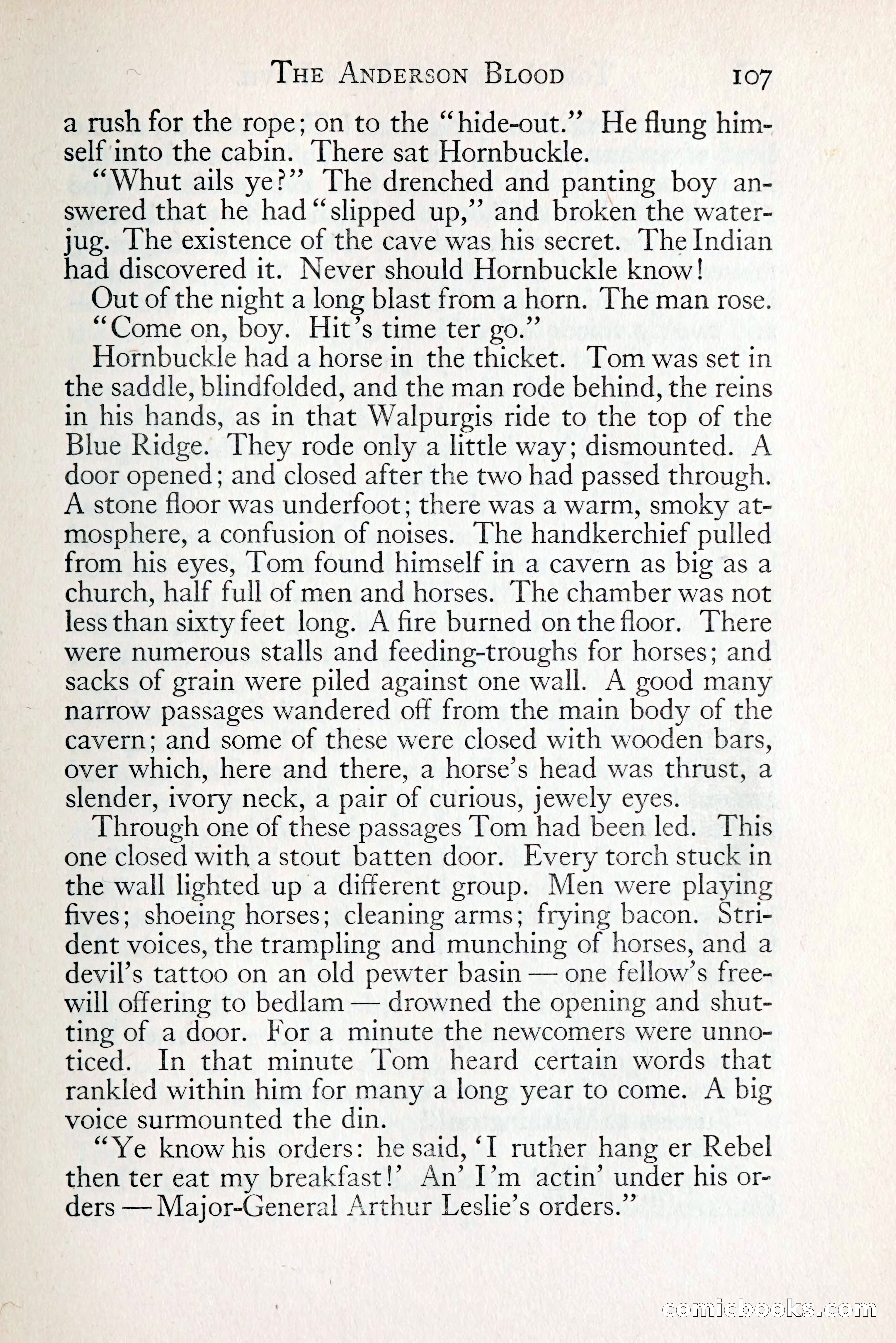 Tom Anderson, Dare-Devil: A Young Virginian in the Revolution — page 123: Penny Dreadfuls, 1916