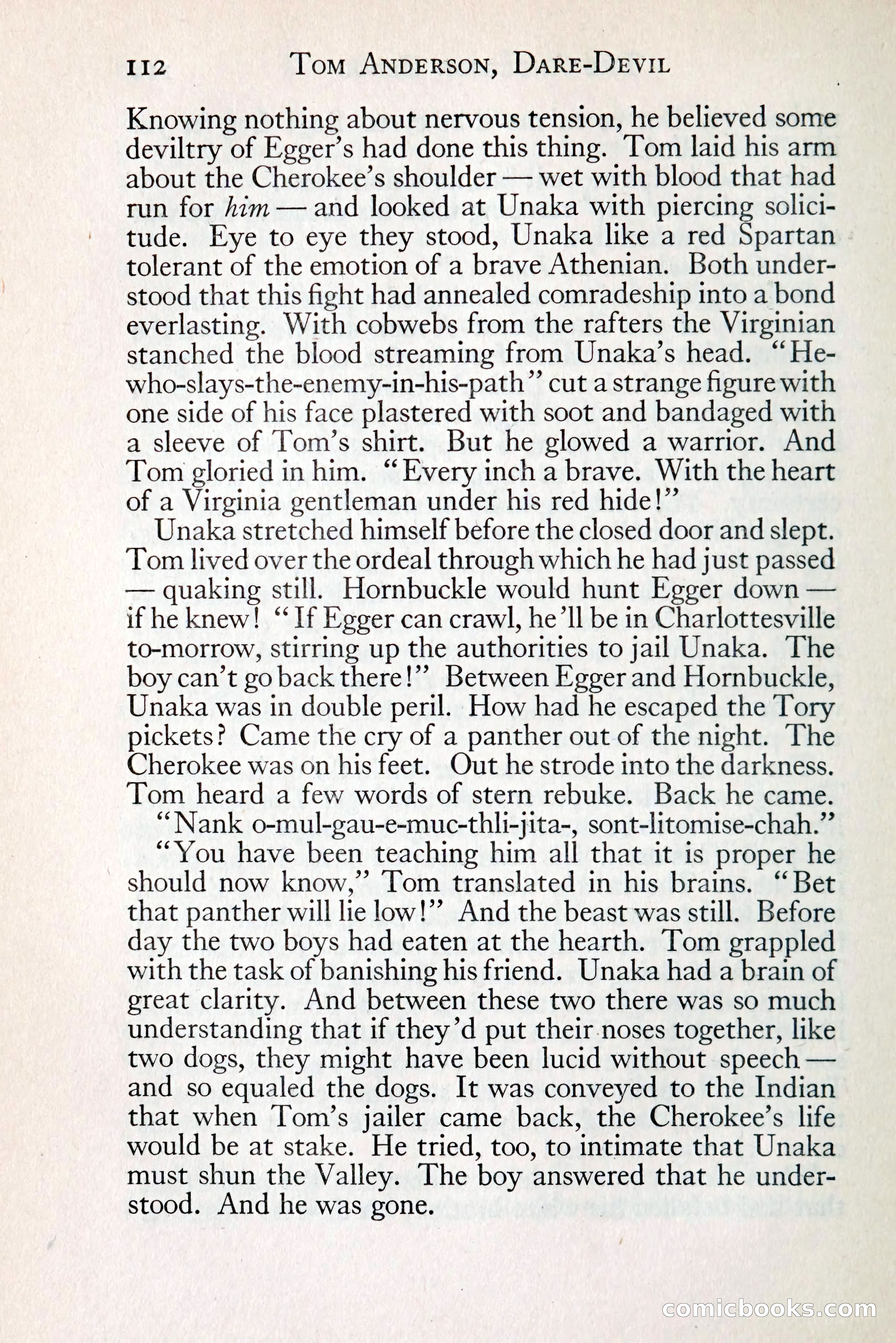 Tom Anderson, Dare-Devil: A Young Virginian in the Revolution — page 128: Penny Dreadfuls, 1916