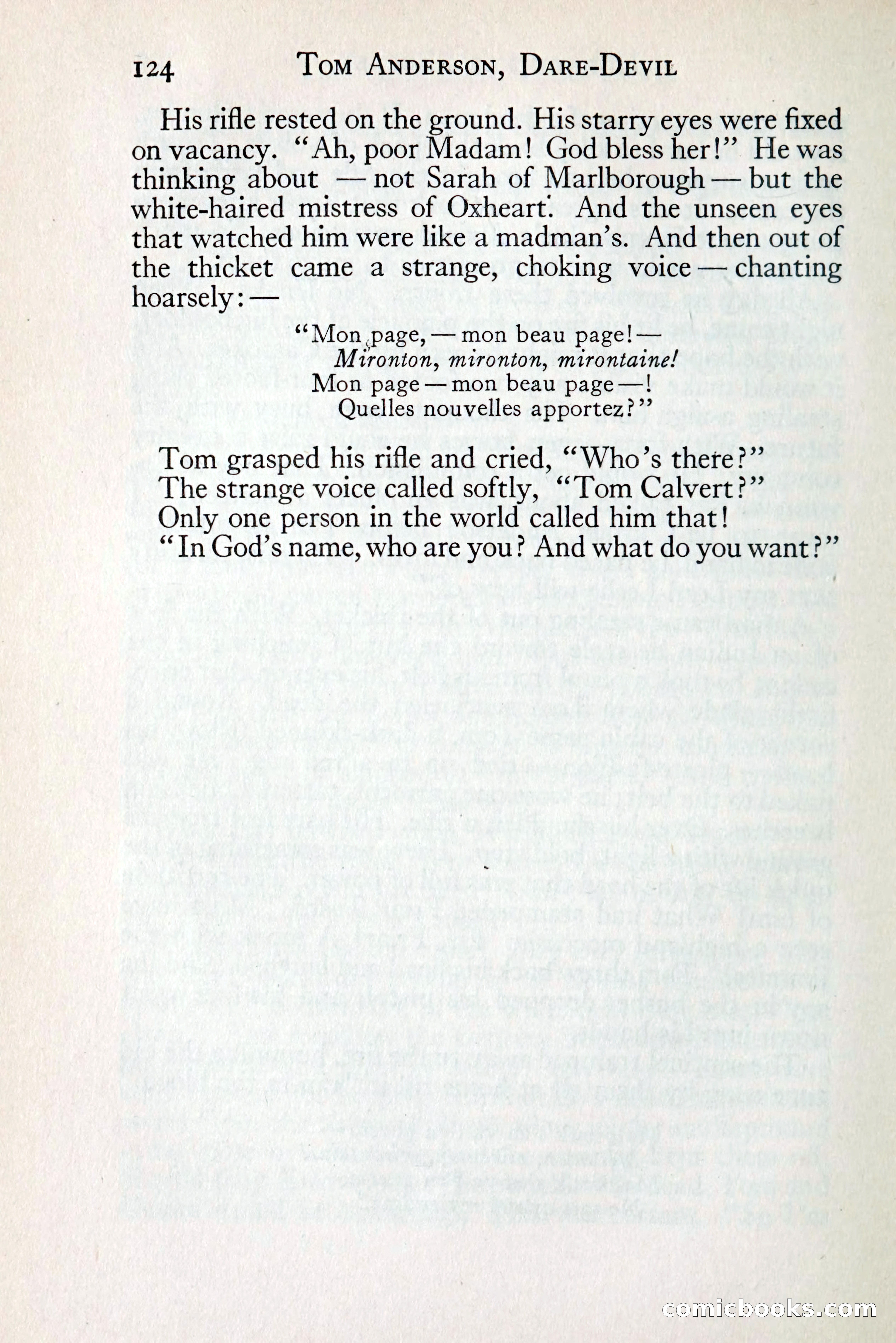 Tom Anderson, Dare-Devil: A Young Virginian in the Revolution — page 140: Penny Dreadfuls, 1916