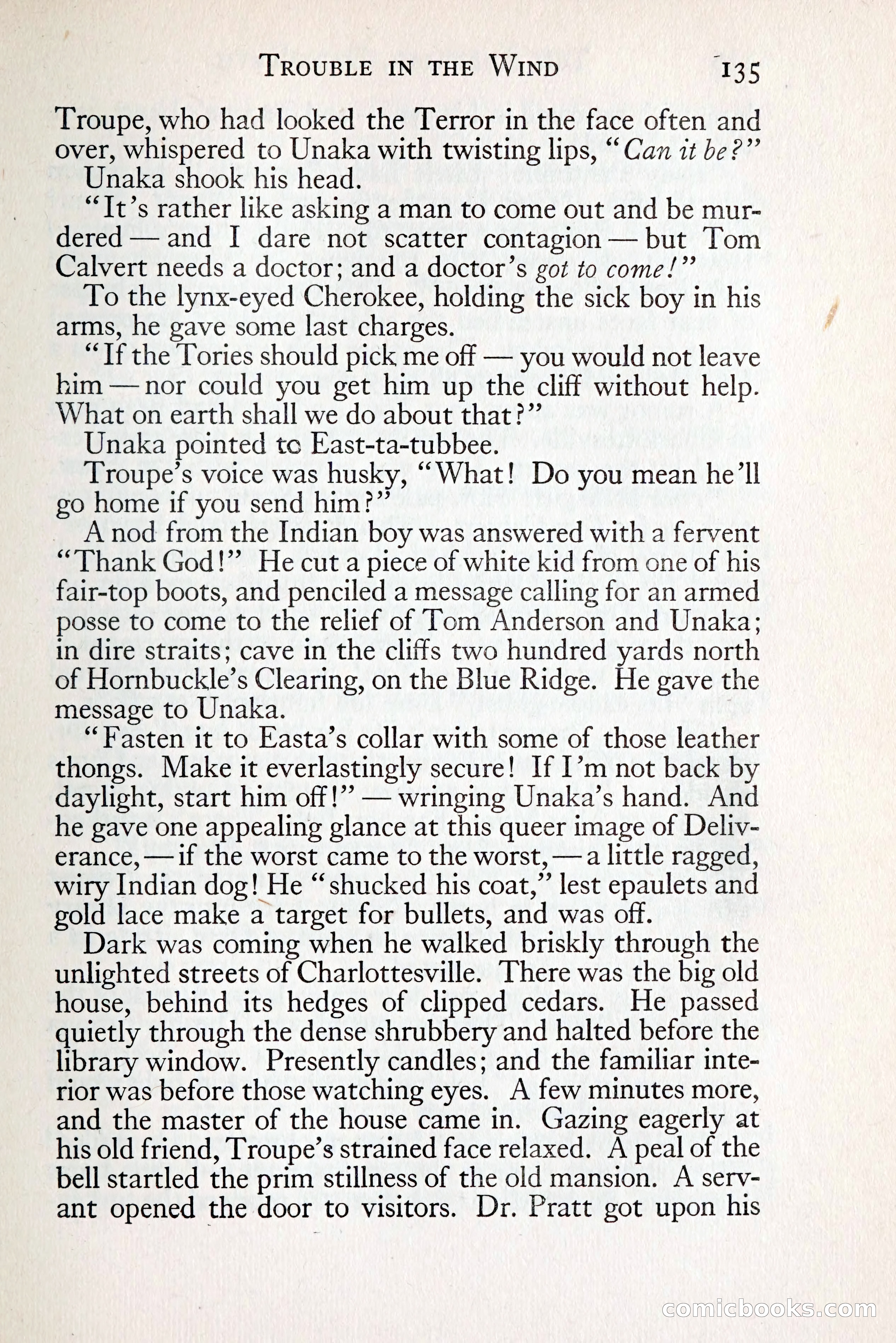 Tom Anderson, Dare-Devil: A Young Virginian in the Revolution — page 151: Penny Dreadfuls, 1916