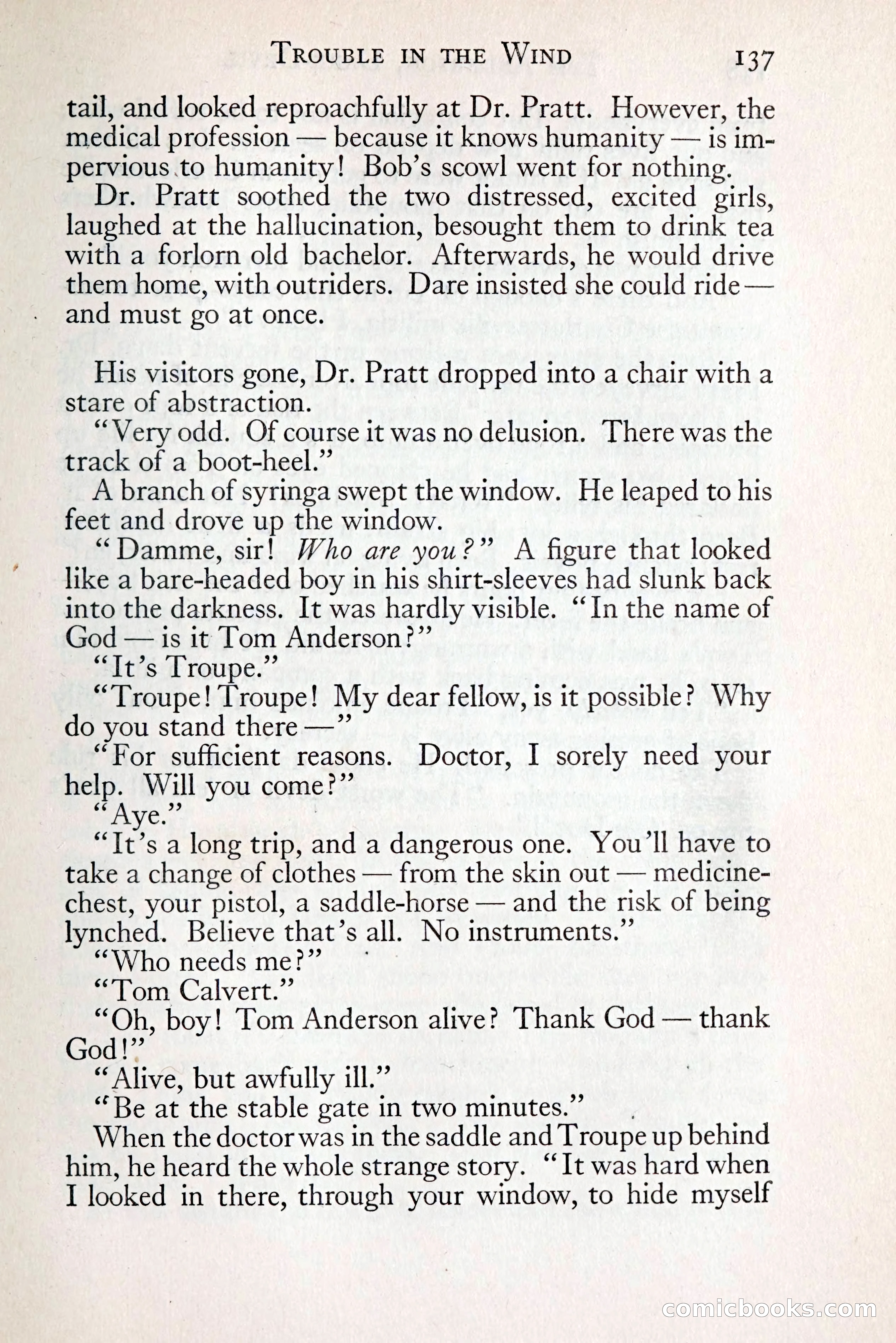 Tom Anderson, Dare-Devil: A Young Virginian in the Revolution — page 153: Penny Dreadfuls, 1916