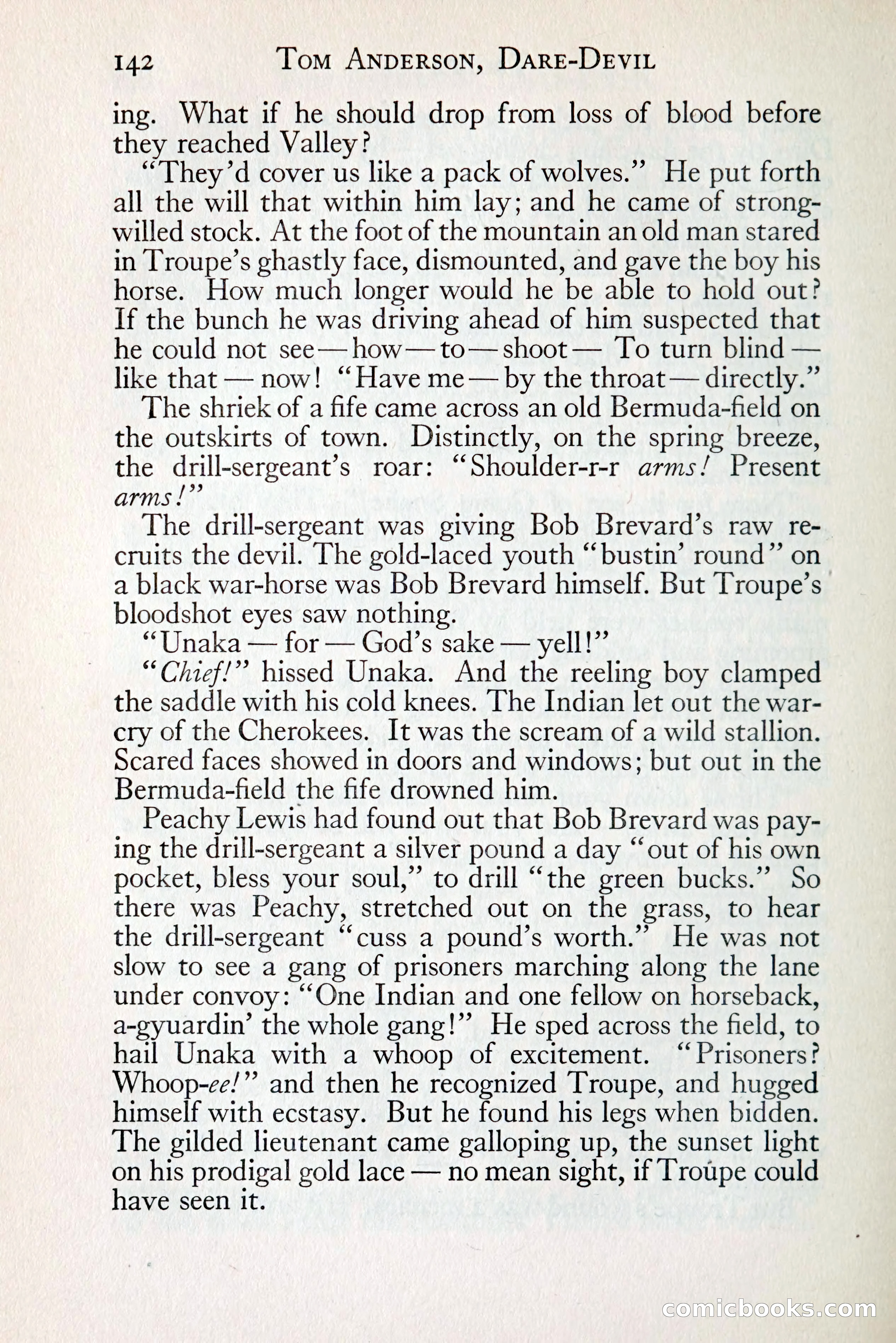 Tom Anderson, Dare-Devil: A Young Virginian in the Revolution — page 158: Penny Dreadfuls, 1916