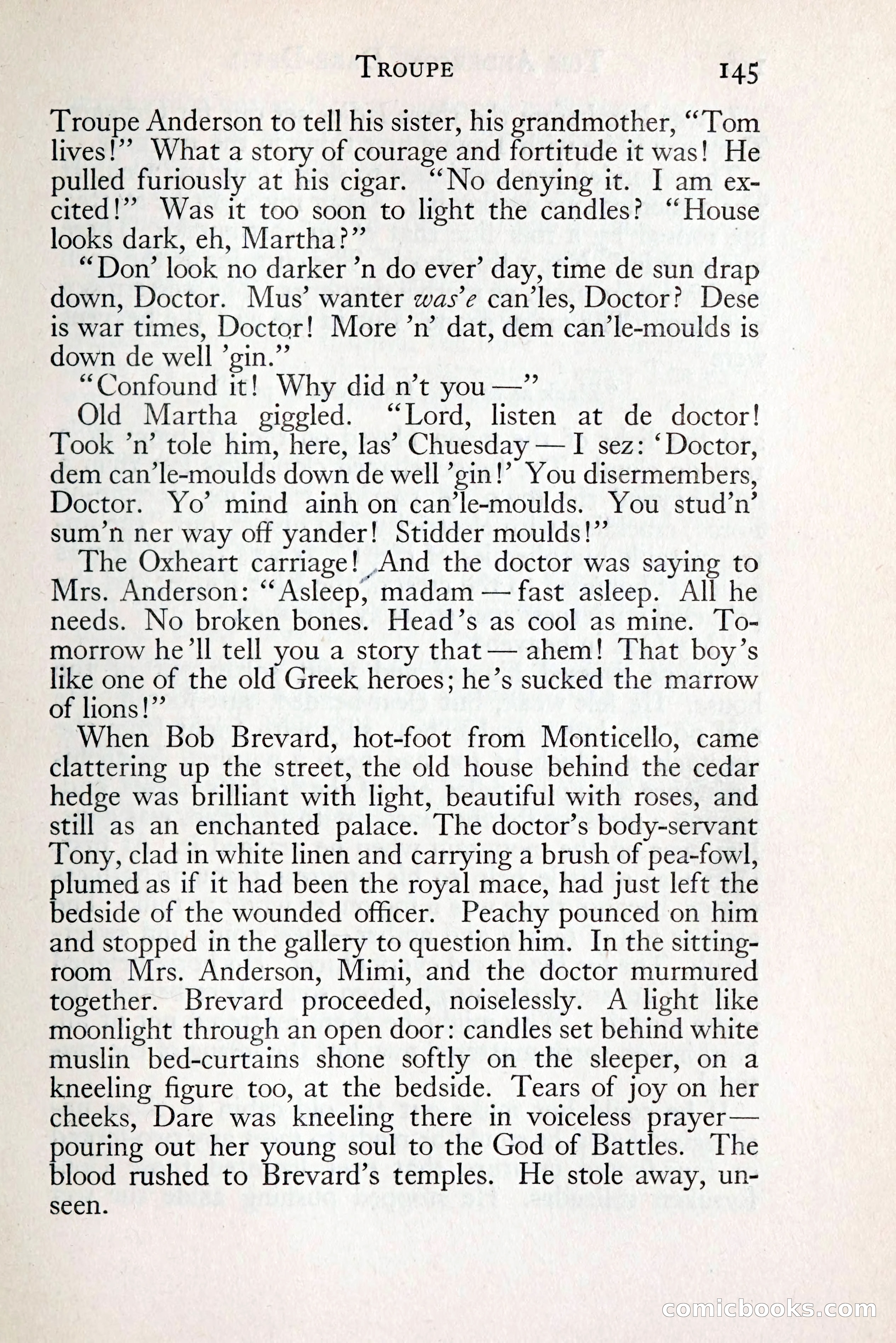 Tom Anderson, Dare-Devil: A Young Virginian in the Revolution — page 161: Penny Dreadfuls, 1916