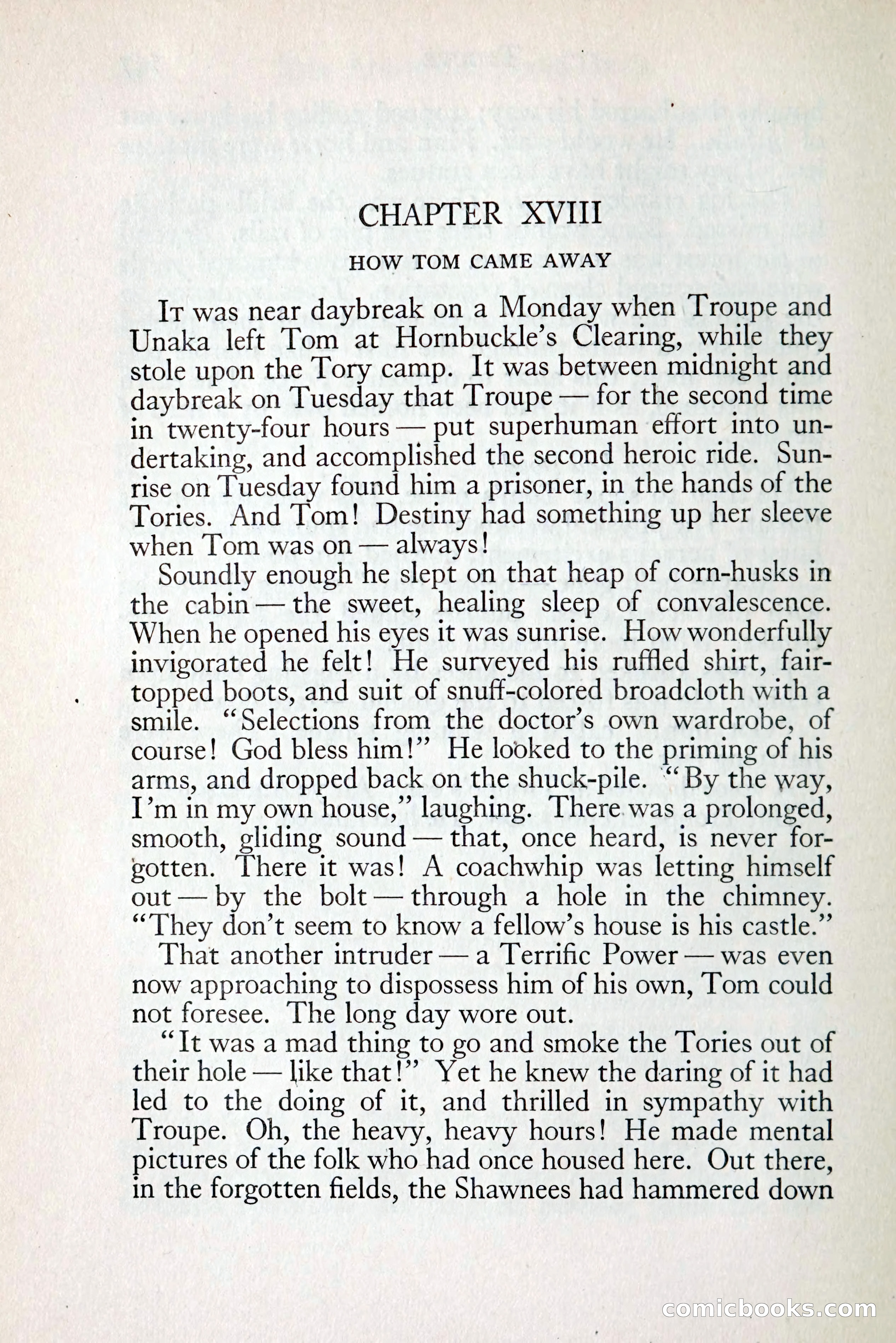Tom Anderson, Dare-Devil: A Young Virginian in the Revolution — page 164: Penny Dreadfuls, 1916