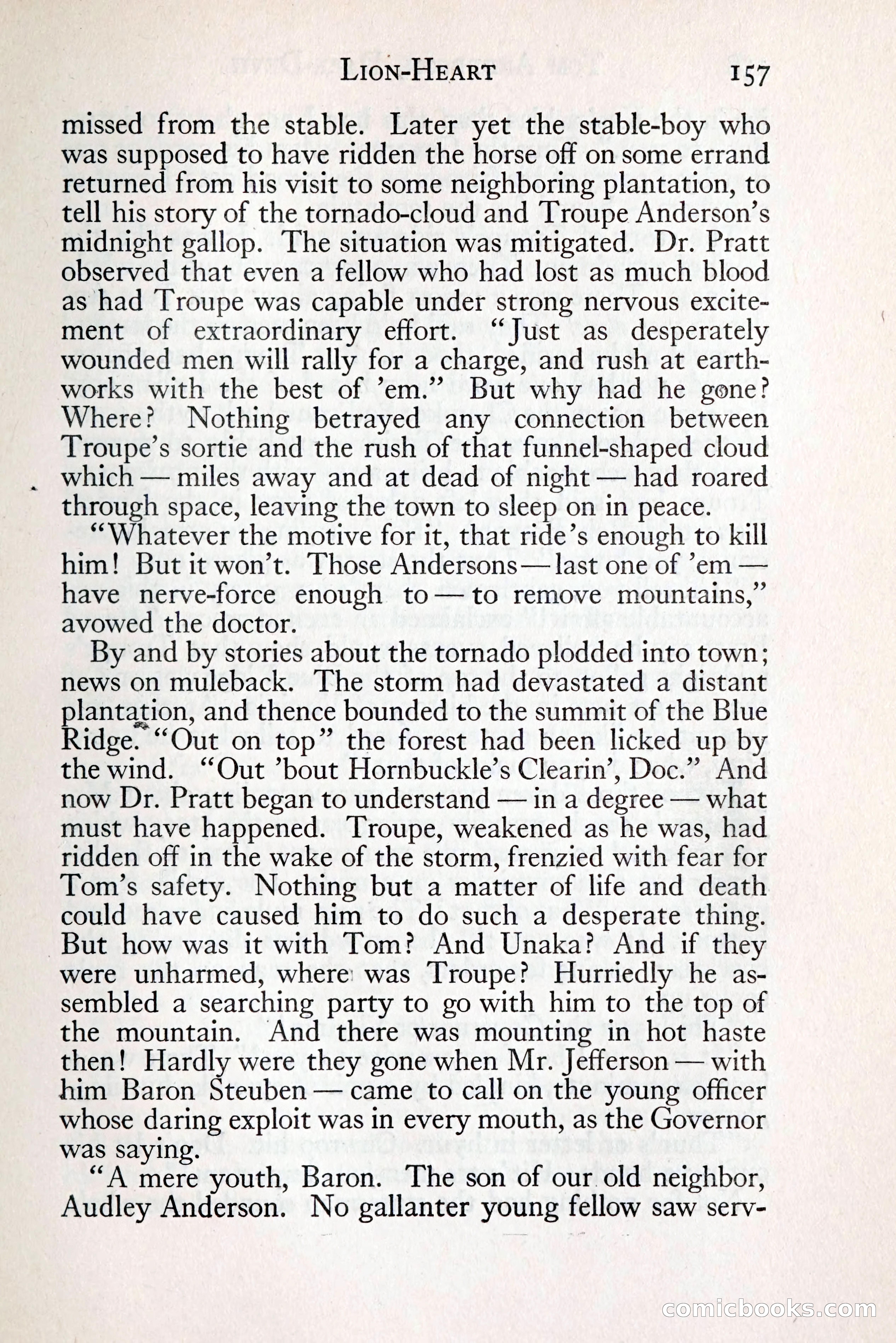 Tom Anderson, Dare-Devil: A Young Virginian in the Revolution — page 173: Penny Dreadfuls, 1916