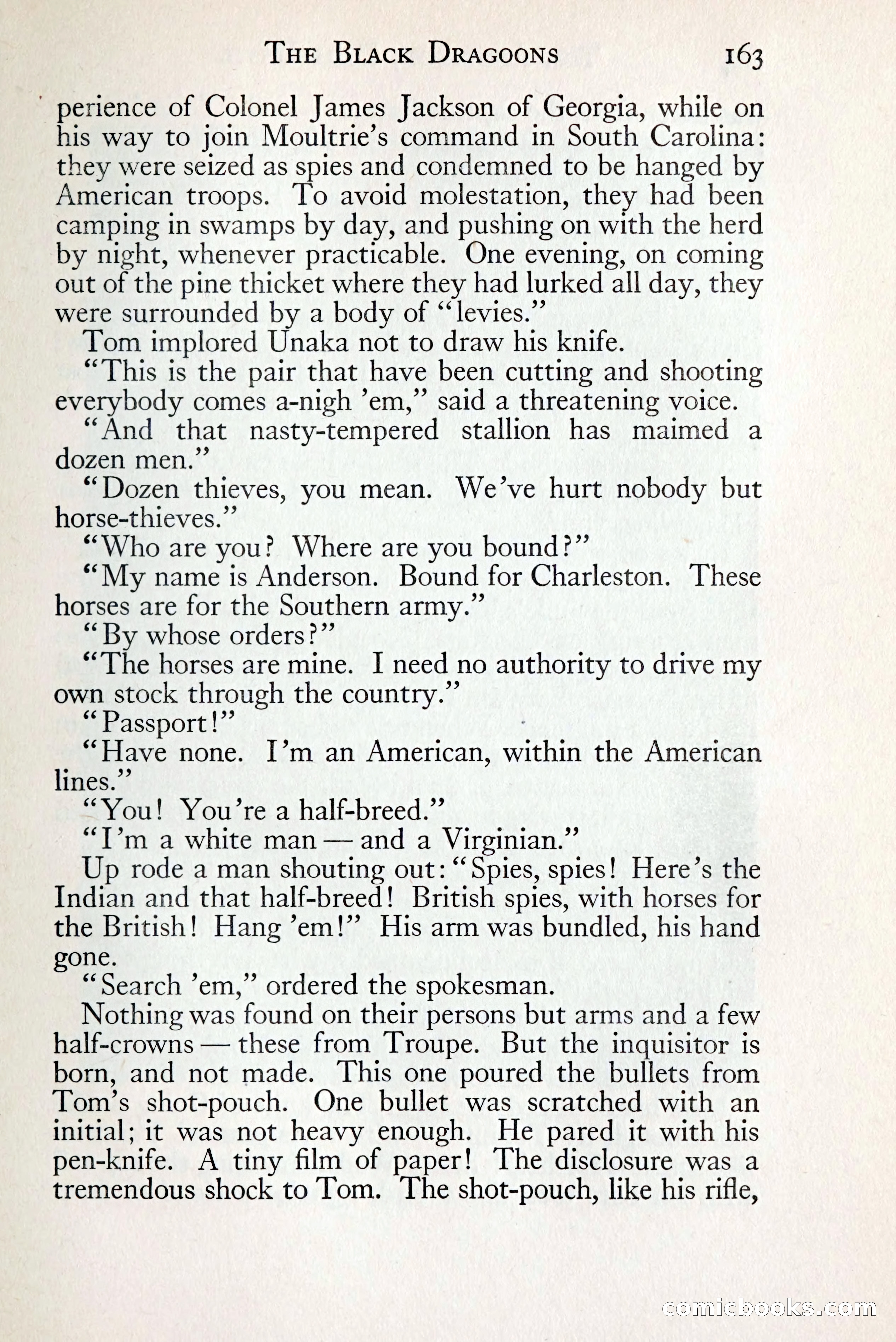 Tom Anderson, Dare-Devil: A Young Virginian in the Revolution — page 179: Penny Dreadfuls, 1916