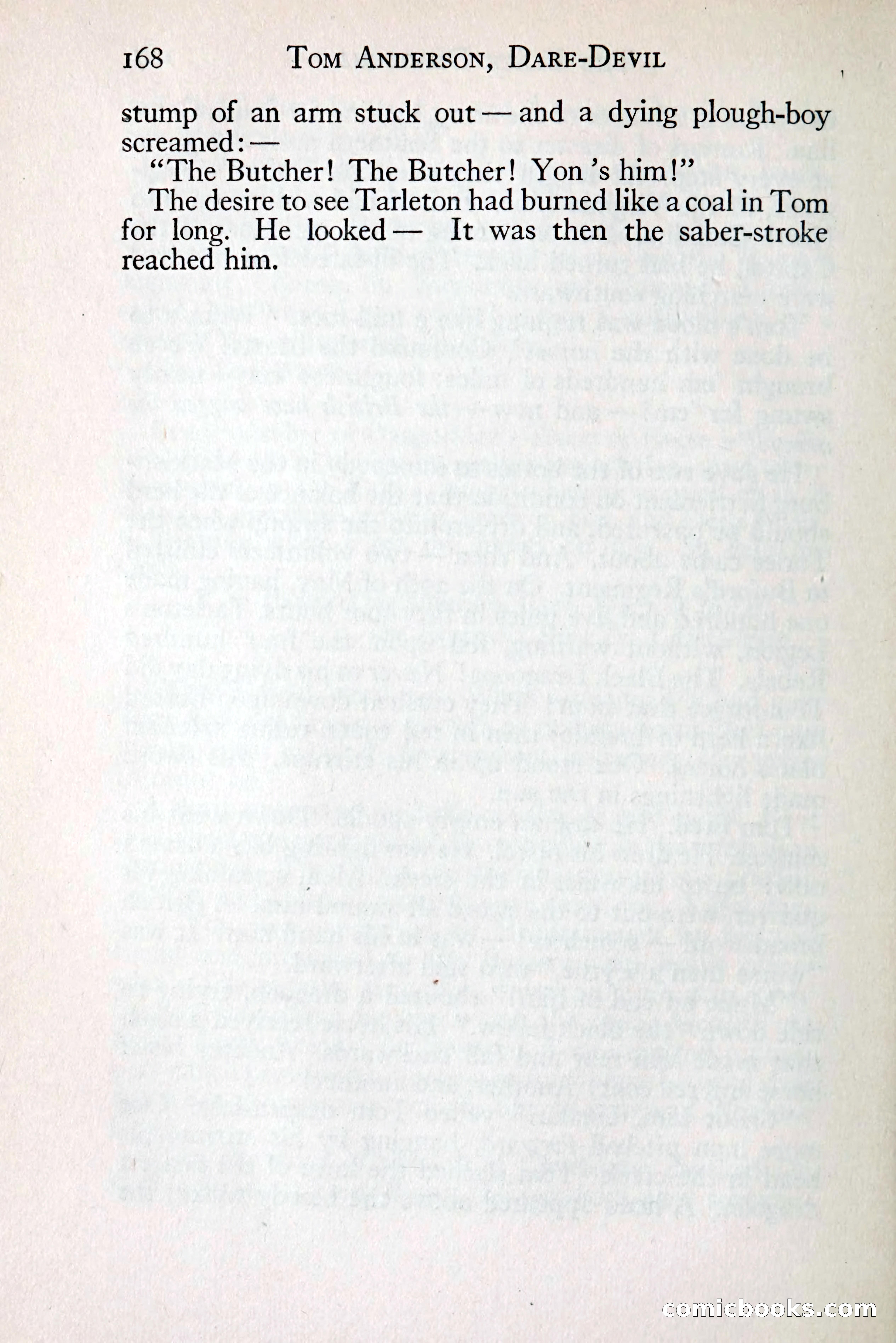Tom Anderson, Dare-Devil: A Young Virginian in the Revolution — page 186: Penny Dreadfuls, 1916