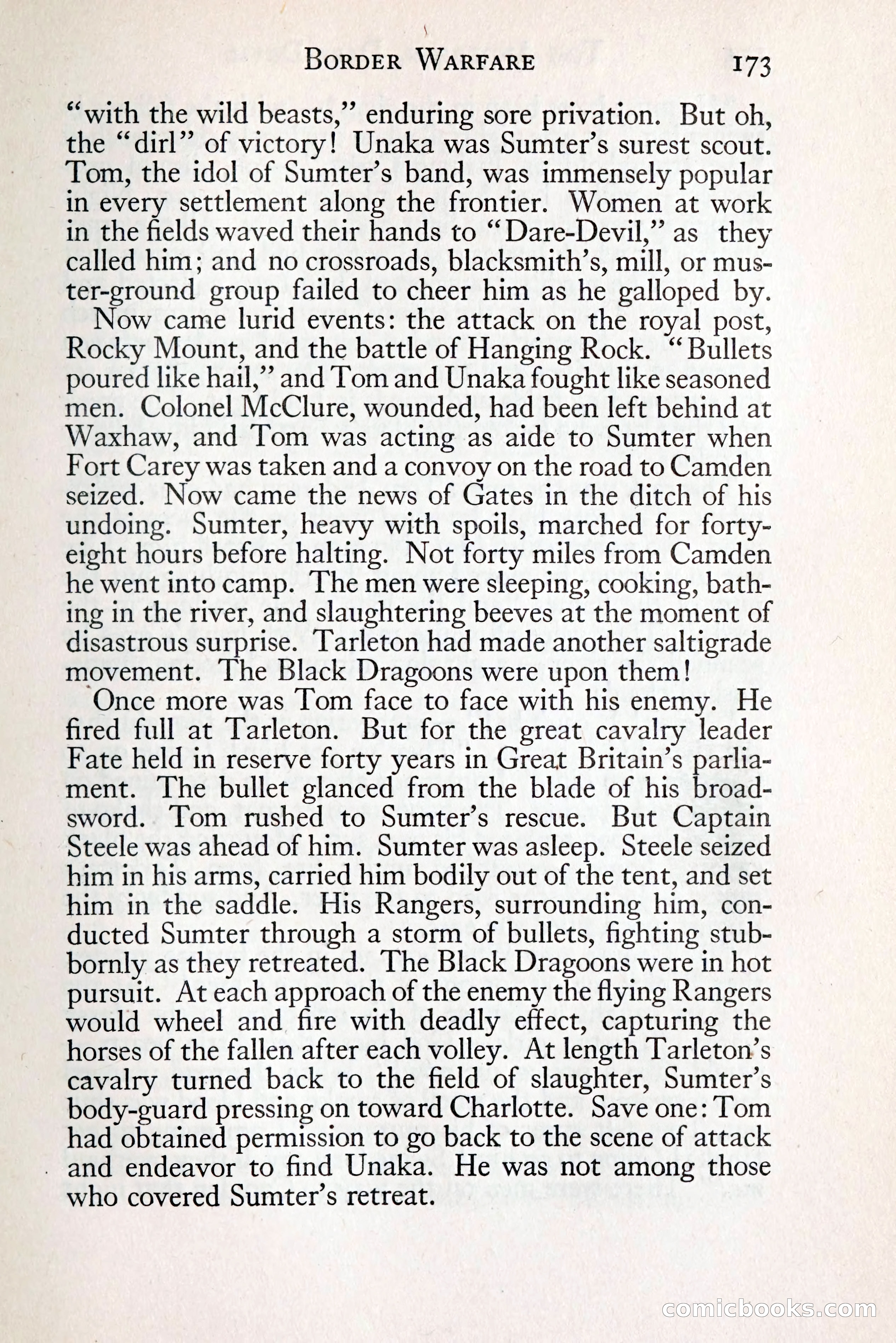 Tom Anderson, Dare-Devil: A Young Virginian in the Revolution — page 191: Penny Dreadfuls, 1916