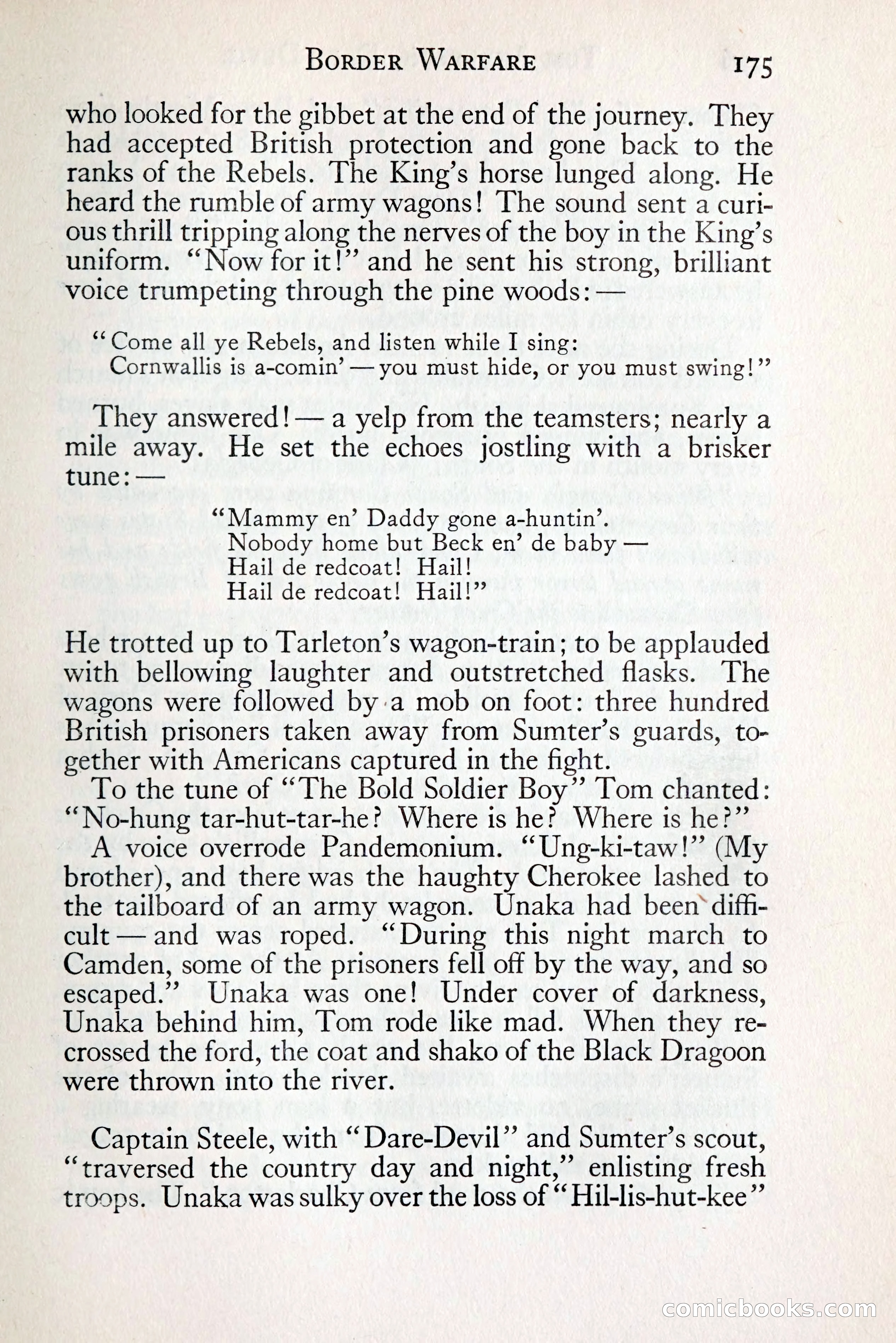 Tom Anderson, Dare-Devil: A Young Virginian in the Revolution — page 193: Penny Dreadfuls, 1916