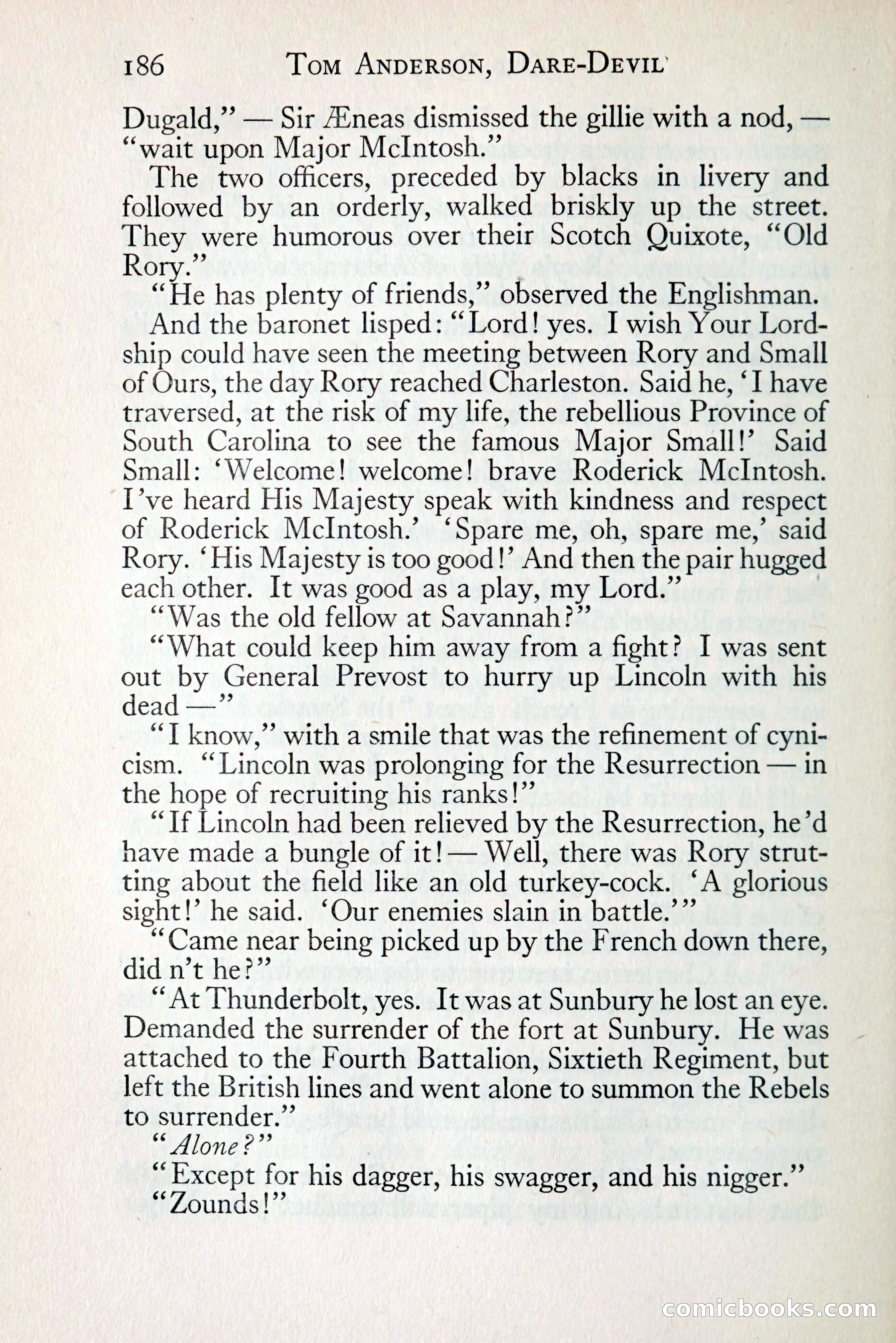Tom Anderson, Dare-Devil: A Young Virginian in the Revolution — page 204: Penny Dreadfuls, 1916