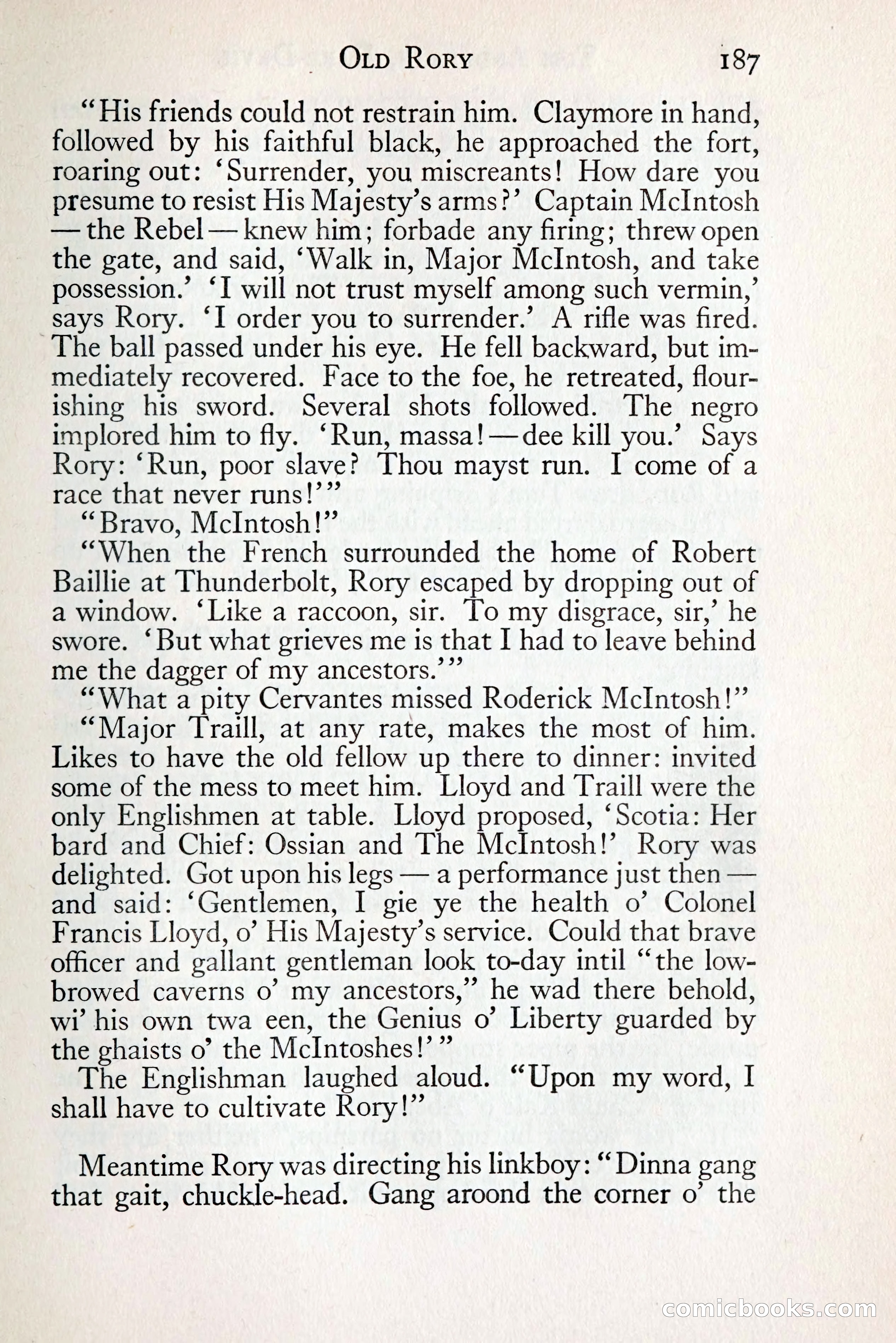 Tom Anderson, Dare-Devil: A Young Virginian in the Revolution — page 205: Penny Dreadfuls, 1916