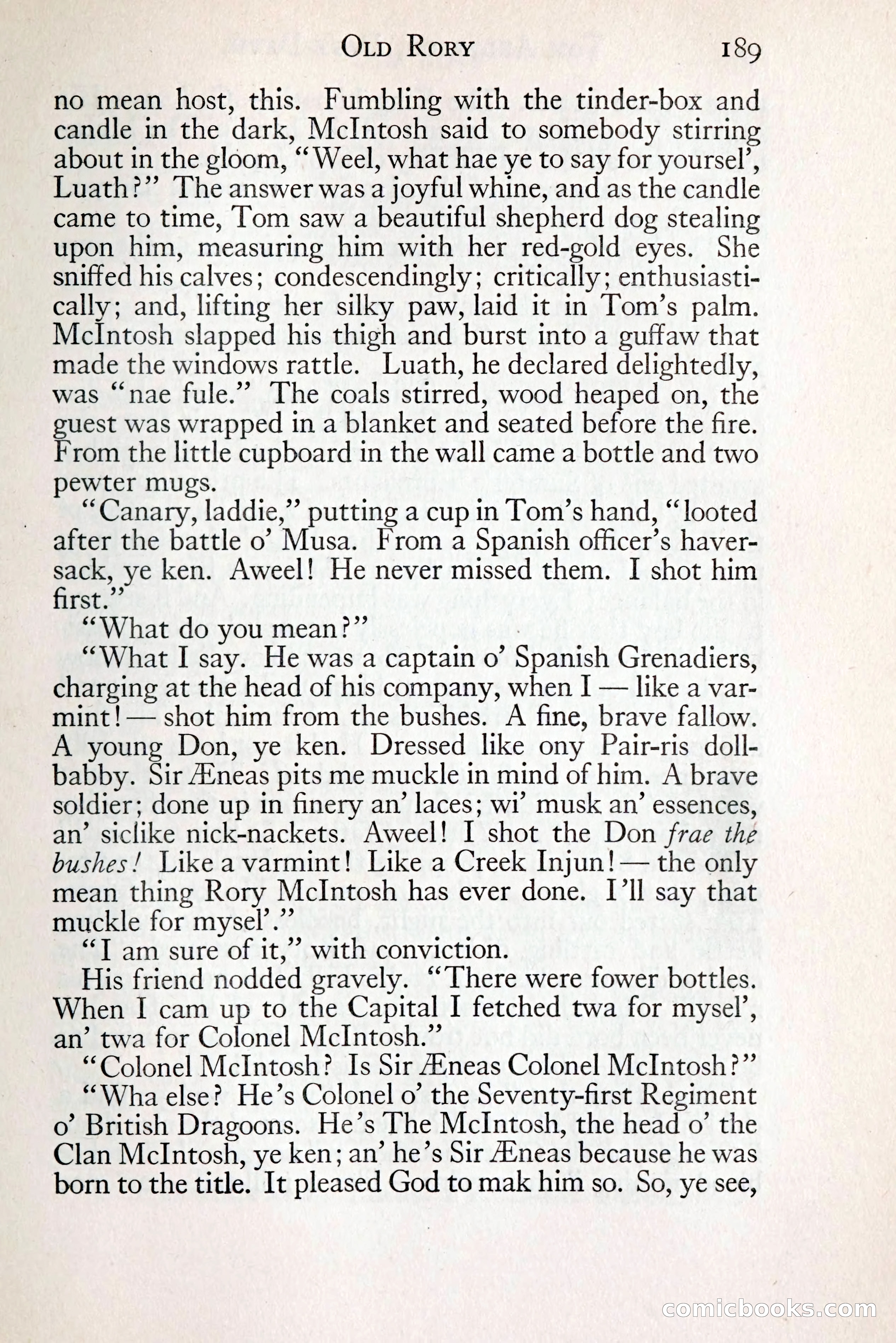 Tom Anderson, Dare-Devil: A Young Virginian in the Revolution — page 207: Penny Dreadfuls, 1916
