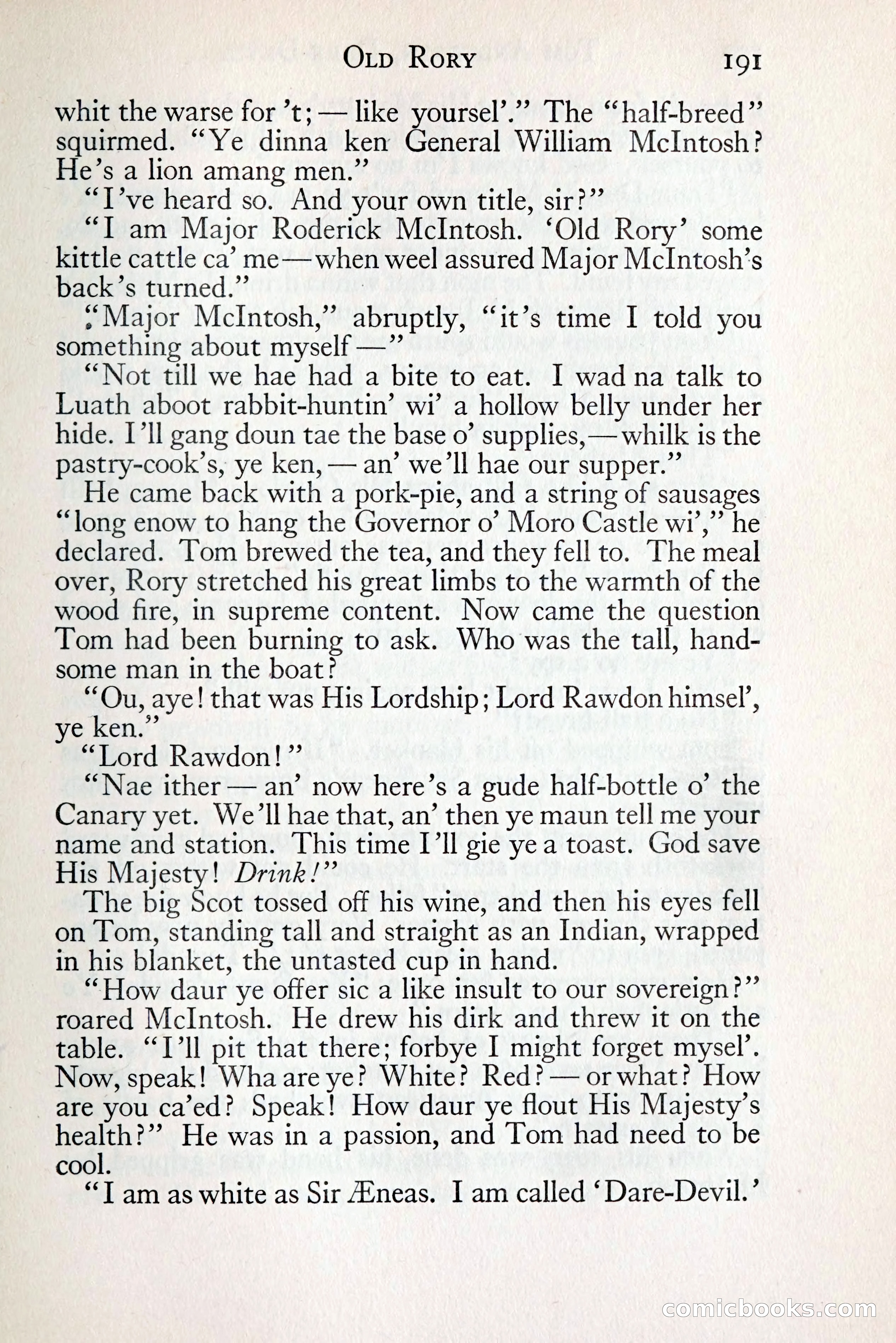 Tom Anderson, Dare-Devil: A Young Virginian in the Revolution — page 209: Penny Dreadfuls, 1916
