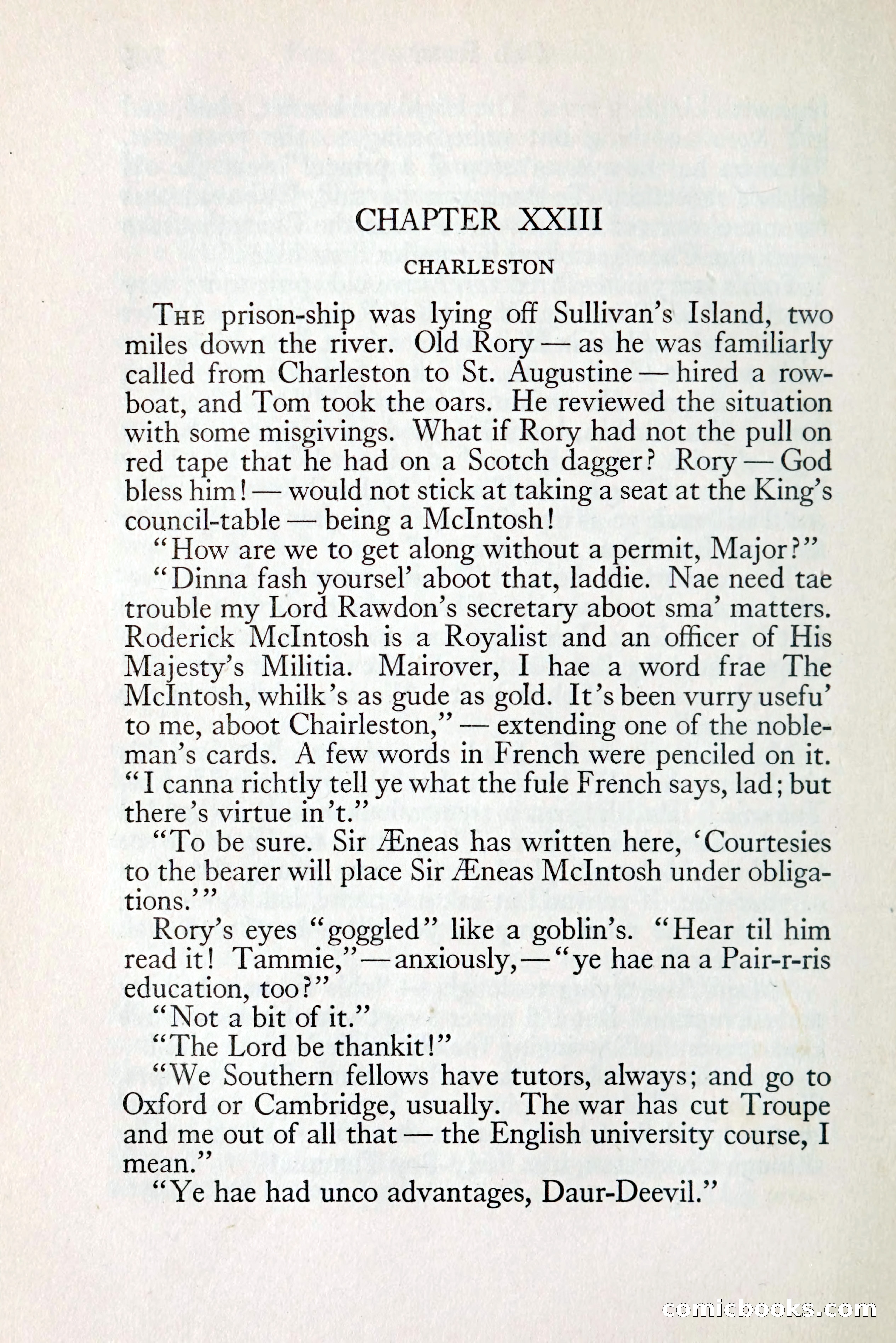 Tom Anderson, Dare-Devil: A Young Virginian in the Revolution — page 214: Penny Dreadfuls, 1916