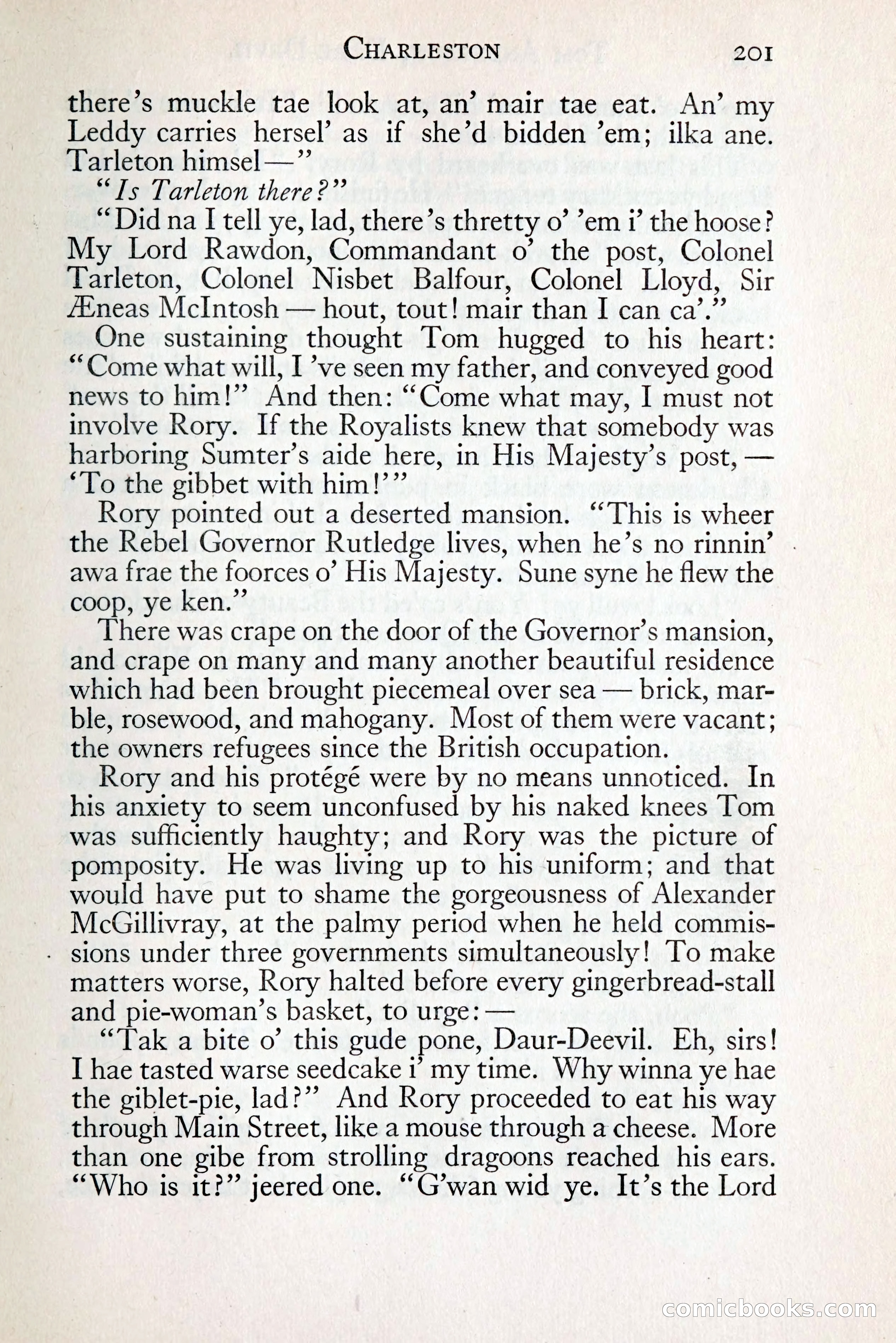 Tom Anderson, Dare-Devil: A Young Virginian in the Revolution — page 219: Penny Dreadfuls, 1916